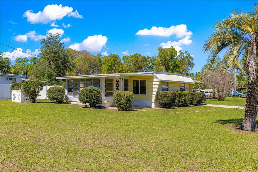 NO HOA and just 5 minutes from Downtown Ocala. Motivated sellers.

This well-maintained 2-bedroom, 1.5-bath home offers a functional layout, covered carport, and a large enclosed Florida room, all situated on a private, fenced corner lot just under a quarter acre.

Inside, you'll find separate living and dining areas with abundant natural light and plenty of opportunity to update and make the space your own. The oversized Florida room adds valuable flex space and could serve as a second living area, home office, game room, or hobby space.

The spacious backyard is fully fenced and includes a storage shed, offering plenty of room for pets, gardening, or entertaining.

Whether you're looking for a primary residence, seasonal getaway, or investment property, this home offers excellent potential in a convenient location close to shopping, dining, and major roadways.