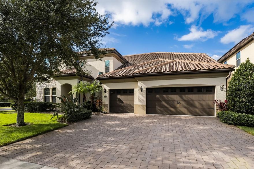 Absolutely stunning and fully FURNISHED, this 6-bedroom home 6.1 baths is a masterpiece of design. With an oversized 3-car garage and professional decor, it's a true gem. Step into elegance as you enter the formal dining room, leading to the spacious family room, nook, and eat-in kitchen with island sink and bar. The first-floor owner's suite offers a private sitting room, spa-like bath, and ample closet space. An additional bedroom and full bathroom grace the first floor. 

Moving upstairs, you'll find another master bedroom, a two-bedroom "jack & Jill" setup, a full bedroom suite, and bedrooms with generous storage. An entertainment lover's dream, there's a loft/lounge with bar, game room, and a professional home theater. Step out to the lanai for relaxation or BBQ parties by the sparkling pool and summer kitchen. 

Nestled in Parkside, close to Apopka Vineland Road and I-4, this home offers top-rated schools, private community amenities, and quick access to O-TOWN WEST, Publix Shopping Centers, Disney Springs, and Interstate-4. Nearby, explore tranquil park trails and the largest chain of freshwater lakes in Florida. The Orlando International Airport is just 20 minutes away.

And for golf enthusiasts, the World Famous Bay Hill Golf Club, home of the Arnold Palmer Invitational, is a mere 2-minute drive. This impeccable home is move-in ready and waiting for you to make it yours!