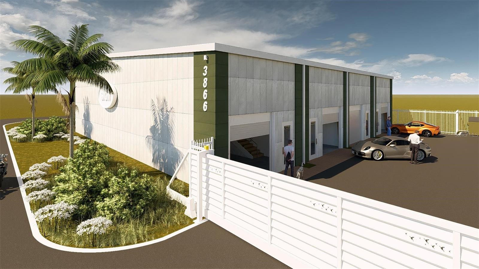 Pre-Construction. To be built. Looking for a high-end, exclusive property where you can store and admire your most prized car/boat collection? Look no further than The Engine Vault presented by American Property Group and Rich Global right behind Clark Road at 3866 Clover Lane, Sarasota, FL. With the closest proximity to Siesta Key for a "private luxury garage condo" type product, feel safe and assured that your prized possession's will be heavily guarded and secured.
With most "car-condo's" being built on the other side of I-75, this location will be ideal for someone wanting full comfortability with their collection without having to drive 30-45 minutes in traffic. We understand you as a car/boat enthusiast want more than a standard car-condo, so we have taken it to a new level.
Boasting four (4) separate 1650 SF units or one (1) 6,600 SF unit, these will come with a sky bar/mezzanine that is unlike anything seen for this type of product. Each unit (or just one) will come with a luxurious mezzanine space that has a bar, TV, and lounge area for full relaxation. This mezzanine will allow the owner to view their possessions from both sides. Also included are a luxurious bathroom, a small office, and a hydraulic lift. Other options include but are not limited to a steam room/sauna/cold tub/etc..
Call Tyler Sluman now to secure a unit/the entire building for your most expensive investments!