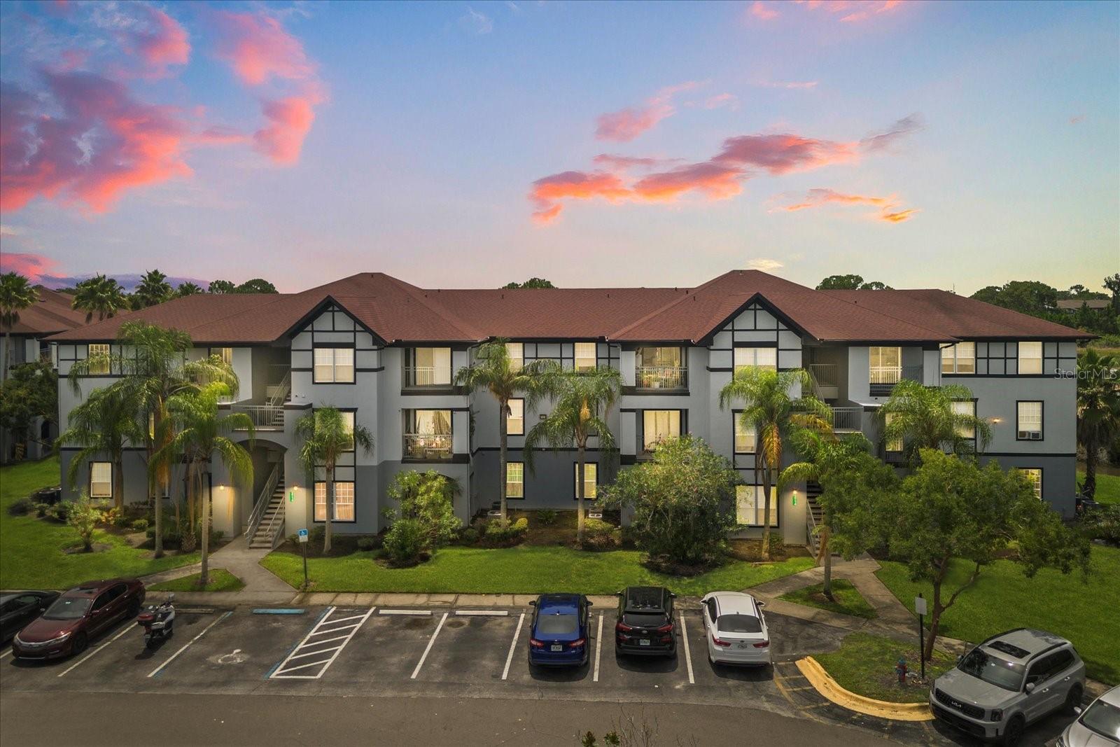 Great Opportunity, 1st Floor Condo with Water View. Newer Flooring, AC 2022, Roof 2018. This immaculate condo with a covered patio invites comfort and tranquility as you look upon the beautiful pond view. With 2 bedrooms, 2 baths, and generous open layout living space you'll enjoy a perfect setting for relaxing and entertaining. The guest suite offers an en-suite bath with a tub. The master bedroom, complete with walk-in closet and Renovated bathroom ensures you'll have a private tranquil space. Every room has a generous amount of natural sunlight and pond views to set the mood just right. Near Mall of Millennia /Universal Studios, : Community pool, playground and tennis court. Great Location with Easy Access to I-4, Disney, and Downtown Orlando.