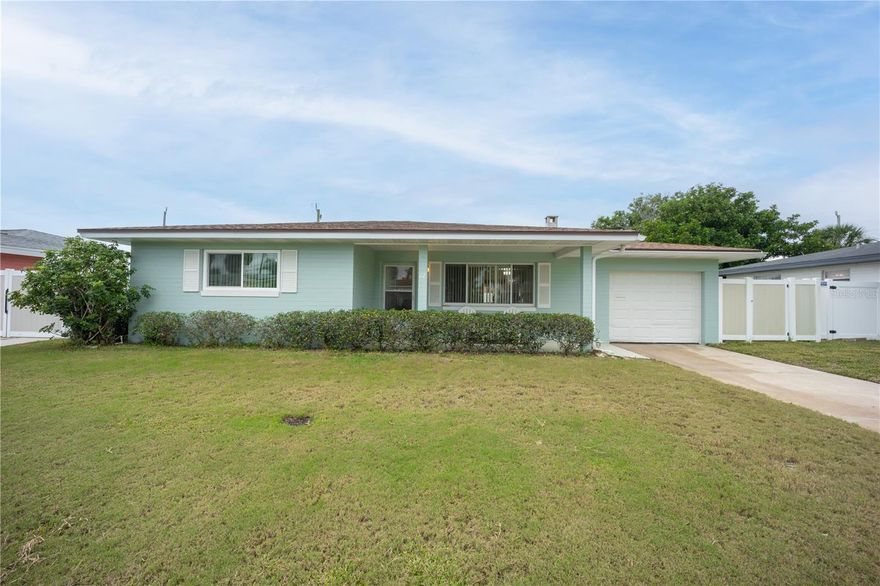 One or more photo(s) has been virtually staged. A hidden gem, just a short stroll from the drive-free beaches of Ormond-By-The-Sea. With new impact windows in the bedrooms 2020, Hurricane Shutters, A/C 2017, Roof 2017, an upgraded electrical panel, New HWH and new appliances, this home is an ideal choice for those who value both convenience and peace of mind. Ceramic tile floors throughout, 2 living areas plus dining area provide ample space. The midcentury modern bathrooms are a unique and stylish touch, adding retro charm. The fenced backyard and shed provide ample storage space and privacy. Enjoy new covered back patio with a summer kitchen, as an ideal spot for outdoor entertaining or simply relaxing in the sun. This property is a fantastic option for anyone seeking a tranquil and stylish living space close to the beach!!

Kindly note all information intended to be accurate and correct, but cannot be guarantied. Some photos have been virtually staged.