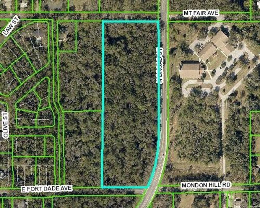 9.5 ACRE TRACT ZONED RESIDENTIAL AND AVAILABLE FOR RESIDENTIAL DEVELOPMENT FRONTING ON US HIGHWAY 41 (BROAD STREET), ADJOINING 3.9 ACRES ALSO AVAILABLE WHICH WOULD CREATE AN ASSEMBLAGE OF 13.4 TOTAL ACRES. SEE PHOTO'S AND SURVEY. PROPERTY IS LOCATED IN HISTORIC DOWNTOWN BROOKSVILLE CITY WILL ENTERTAIN APPLICATION TO REZONE FROM RESIDENTIAL TO MULTI-FAMILY, COMMERCIAL AND/OR OFFICE PROFESSIONAL. SELLER WILL ALSO ENTERTAIN OWNER FINANCING AND ALLOW REASONABLE AMOUNT OF TIME TO ATTAIN REZONING PRIOR TO CLOSING. CITY WATER AND SEWER IS AVAILABLE. CALL AGENT FOR DETAILS.