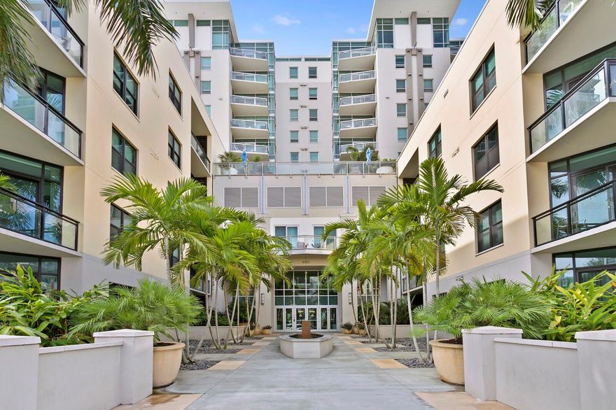 Come experience The Sage! This 3rd floor unit is bright and open, with floor-to-ceiling windows and a balcony looking out over the entry courtyard. A central kitchen features granite countertops and breakfast bar and newer KitchenAid stainless steel appliances. The great room has plenty of space for living and dining, and there’s also an office tucked away. The primary bedroom suite has a walk-in closet and a bath with double sinks, tub and shower. The building is newer, with contemporary amenities including a fitness room, swimming pool and outdoor grills. There is secure garage parking and bicycle storage. Just blocks away from the downtown core with seemingly endless dining & entertainment options, galleries, museums and waterfront parkland, you’ll appreciate being just far enough away not to fight for guest parking! It’s very close to the hospital complex, interstate access and Innovation District. Make an appointment to see it for yourself today!