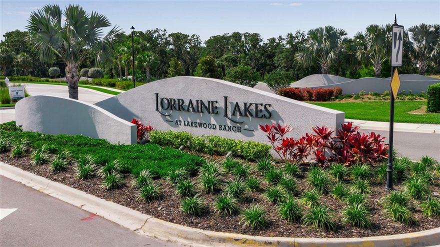 ** Annual Rental** Long term preferred. Welcome home to this move-in ready townhome in the gated, resort-style community of Lorraine Lakes, one of the most desirable neighborhoods within Lakewood Ranch. This is the kind of place where coming home truly feels like being on vacation. Rent includes lawn care, irrigation, cable, high-speed internet, multiple community entrances, common area maintenance, and 24-hour gated security, making everyday living easy and carefree. Inside, the home offers a bright, open-concept layout designed for both comfort and connection. The kitchen, dining, and living areas flow seamlessly together and are finished with neutral ceramic tile flooring that feels clean, modern, and timeless. The kitchen is well equipped with stainless steel appliances, a gas range, granite countertops, and 36-inch upper cabinets providing excellent storage. A spacious counter offers casual seating, dining area, and ceiling  fans throughout the home add to the comfort and relaxed feel. Step outside to the covered and screened lanai and enjoy peaceful views, whether you are starting the day with coffee or winding down in the evening. Upstairs, the owner’s suite is generously sized and thoughtfully designed, featuring a luxurious ensuite bath with dual vanities, a walk-in shower, and a large custom walk-in closet. A private nook within the suite offers the perfect spot for a home office or desk area. Two additional bedrooms ideal for a home office and the upstairs laundry room includes a washer and dryer for added convenience.  Residents of Lorraine Lakes enjoy access to an exceptional town center filled with amenities rarely found in a rental community. Highlights include a full-service restaurant, tiki bar, resort-style pool, lap pool, splash pad, saunas, fitness center, arcade, tennis, pickleball, volleyball, basketball courts, putting green, dog park, fishing dock, scenic lakes, and miles of walking and biking paths. The community is vibrant, social, and beautifully maintained. This townhome is ideally located near shopping, dining, top-rated schools, championship golf courses, UTC Mall, Lakewood Ranch Main Street, Waterside Place, Sarasota Airport, major highways, and the world-famous Gulf Coast beaches.  This is a rare opportunity to enjoy resort-style living in the heart of Lakewood Ranch while having everything you need just minutes from your door.  Sorry, pets are not permitted.