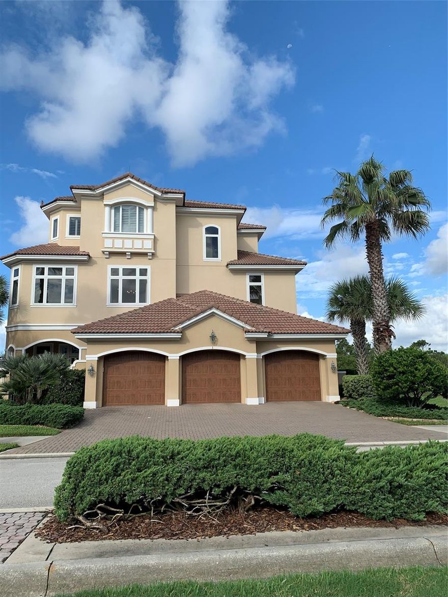 Gorgeous house with ocean views in a gated community in Palm Coast. ;Water: City