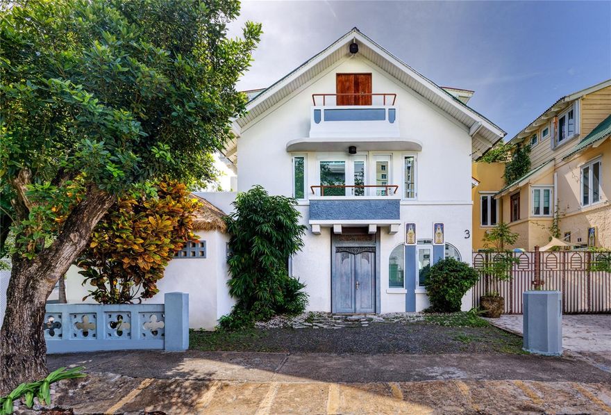 Explore the best Ocean Park has to offer within this 3-story home with water views. Spacious and refined, the 3,715 Sq. Ft. residence tastefully showcases 4 bedrooms and 5 bathrooms. An eat-in kitchen and dining room that seamlessly connect to the outdoor area with a plunge pool. The primary suite includes a walk-in closet and balcony. Terrazzo flooring, intricate lighting fixtures and a contemporary design are exquisitely displayed throughout the abode. Ocean Park is a highly renowned community within San Juan's picturesque suburbs. The area's delightful beach is the perfect location to practice aquatic sports, such as surfing, kite-sailing and more. Within close proximity to schools, Ashford Presbyterian Hospital, restaurants, boutique stores and entertainment. Minutes away from Isla Verde and Old San Juan.