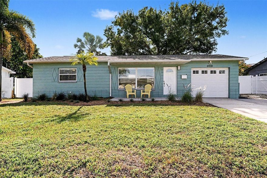 Welcome to 6930 30th Ave N in Saint Petersburg, a fantastic opportunity for first-time homebuyers or savvy investors alike. This move-in-ready home offers peace of mind with a new roof installed in 2023, updated windows and is located in a non-flood zone, helping keep insurance costs low.
The home is well-maintained and thoughtfully set up for easy living. Enjoy the spacious back yard featuring a large patio and a private well for the irrigation system, which helps reduce water expenses while keeping the yard green year-round. Its functional layout makes it an ideal starter home, while its location and low-maintenance features also make it a strong rental investment with excellent long-term potential.

Conveniently situated, this property is just minutes from St. Petersburg’s beautiful Gulf beaches. and Tyrone Mall, and a short drive to downtown St. Petersburg. Enjoy nearby parks, and all vibrant local attractions St. Pete has to offer, all while being tucked into an established neighborhood.

Whether you’re looking for your first home or a dependable income-producing property, this place checks all the boxes for comfort, value, and location.