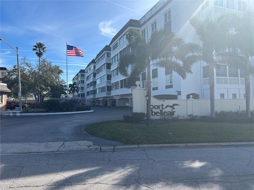 Welcome to maintenance-free living in the 55+ Port Bellair community, Belleair Bluffs’ premier coastal condo destination. This well-maintained residence offers 2 bedrooms, 2 bathrooms, and over 1,100 square feet of comfortable living space where pride of ownership is immediately apparent. With solid bones and endless potential, this is the perfect opportunity to bring your vision and create a space that truly feels like home, all while being attractively priced to sell.

Port Bellair is known for its low HOA fees and thoughtfully included services such as cable TV, internet, water, sewer, trash, exterior and grounds maintenance, pest control, private roads, on-site management, and recreational facilities. Residents enjoy a beautifully resurfaced heated pool, a welcoming clubhouse, grilling station, personal and bike storage, assigned under-building parking, and ample guest parking, making everyday living easy and stress free.

The location truly sets this community apart. Just minutes from the Gulf beaches and the Pinellas Trail, and only 1.5 miles from sandy shores, you are also less than a mile from an abundance of restaurants, shopping, groceries, pharmacies, banks, gas stations, dry cleaners, sporting goods stores, and the City of Belleair Bluffs park and fitness area. With nearby access to the Belleair Causeway, boat ramps, and fishing pier, this is coastal living at its most convenient and carefree.