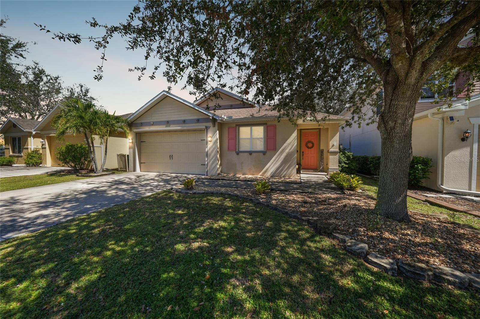 Short Sale. Subject to Third Party Acceptance! Seller's quick relocation may be to your advantage! Don't miss this 4 Bed, 2 Bath ranch with some nicely appointed upgrades.... Crown molding, bamboo flooring, upgraded lighting and more! Split bedroom plan offering a living room/dining combo as well as a family room/kitchen concept. Great for entertaining! Granite counters and stainless appliances. Primary Bedroom with walk-in closet and En Suite. Large, Screened Lanai with Fenced Yard and Mature Oaks. Community Features 2 Parks/Playgrounds and low HOA fees.