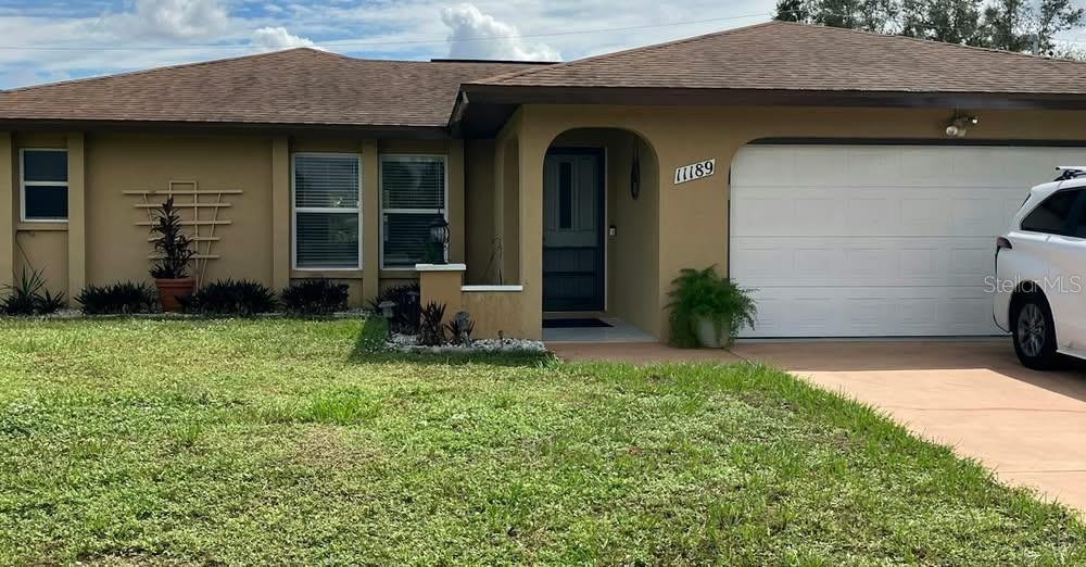 Welcome to this charming house located at 11189 Watercrest Avenue in Port Charlotte, FL. This cozy home offers 1303.0 sqft of living space and was built in 1981, exuding a classic charm with modern conveniences.
Featuring 2 bedrooms and 2 bathrooms, this property is perfect for those seeking a comfortable and inviting living space. The open floor plan creates a seamless flow between the living room, dining area, and kitchen, making it ideal for entertaining guests or simply relaxing at home.
The kitchen is equipped with modern appliances and ample cabinet space, perfect for preparing delicious meals. The bedrooms are spacious and offer plenty of natural light, creating a peaceful retreat for rest and relaxation.
Enjoy the Florida sunshine in the backyard, which provides a lovely outdoor space for enjoying the fresh air and sunshine. The property is conveniently located near shopping, dining, and entertainment options, offering the best of both convenience and comfort.
Don't miss the opportunity to lease this wonderful home for 12 months starting August 5, 2025. Contact us today to schedule a viewing and make this house your new home!