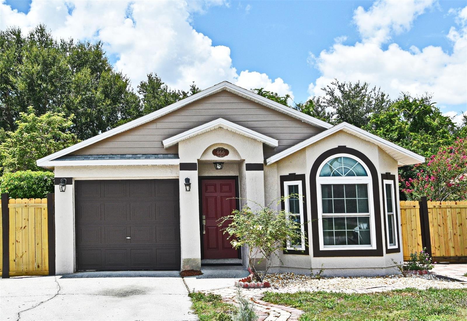 Welcome to 466 Spreading Oak Circle in the heart of Apopka, Florida—a charming 3-bedroom, 2-bath home offering just over 1,097 square feet of comfortable living space. Built in 2000, this single-family residence features a practical layout, garage parking, and a fully fenced backyard perfect for children, pets, and outdoor gatherings. The yard offers plenty of space for gardening, relaxing in the Florida sunshine, or hosting weekend barbecues. Inside, the home’s modern updates and central air ensure year-round comfort, while the quiet neighborhood provides a sense of privacy and community.
Located in one of Central Florida’s most nature-rich cities, this property is just minutes from Magnolia Park, the Lake Apopka Loop Trail, and Wekiwa Springs State Park, where you can hike, kayak, camp, or simply enjoy Florida’s natural beauty. Nearby amenities include schools, shopping, dining, and quick access to major roads leading to Orlando and surrounding areas. Whether you’re seeking a peaceful retreat with room to grow or a base for an active outdoor lifestyle, this home offers the perfect balance of comfort, convenience, and recreational opportunities.