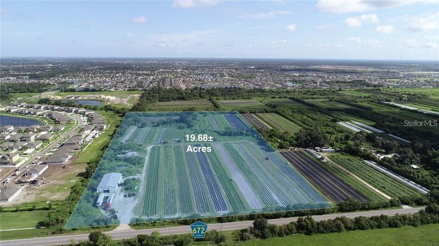 Price Improvement. Owner Financing Available! Property is zoned AR and has a future land use of RP-2. Currently, use vegetable production. County expected to allow for zoning changes as of 2/1/2023. Please call the county. There are 2 wells (1-12" and 1-4")  has an active SWFWMD WUP (5934.3) which allows for 57,000 Avg. GPD and 143,300 Peak GPD. The permit is active until 2033. Easy access to US 301 (1.5 miles away). For specific uses, general questions please contact Hillsborough County.  ***CONCESSIONS AVAILABLE! ***