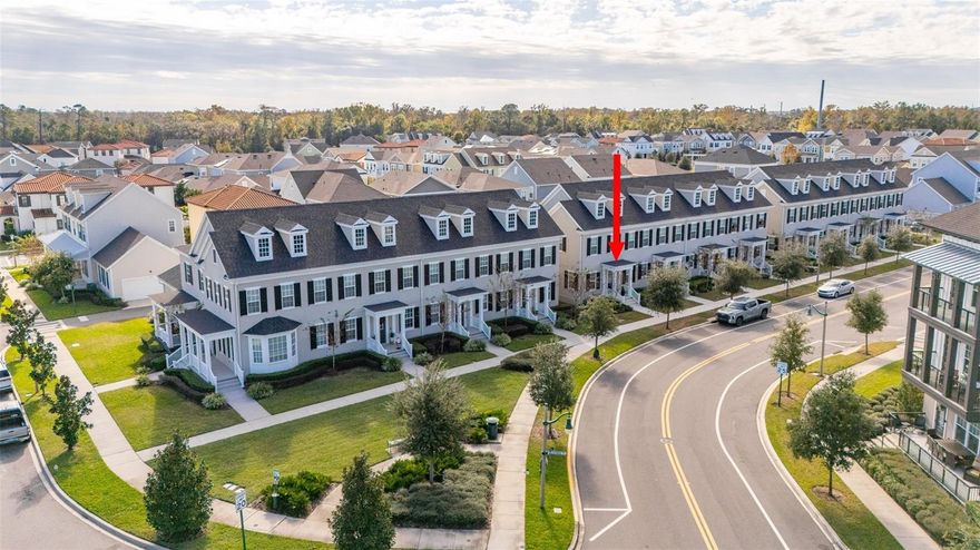 Exceptional END-UNIT Townhome with Stunning Sunset Views in Downtown
Celebration Island Village
Discover the perfect blend of luxury, location, and modern convenience in this RARE end-unit
Anastasia townhome located in the heart of Downtown Celebration Island Village. Nestled next to
a beautiful garden park, this home offers breathtaking sunset views and unparalleled access to
community amenities, including a clubhouse, zero-entry pool, gym and scenic walking trails. Enjoy
shopping, dining, and entertainment just steps away—this home offers the best of urban living with a
touch of serenity.
Inside, you'll find a thoughtfully designed open-concept floor plan featuring Jackson Pine plank luxury
vinyl flooring, 5 1/4" Colonial baseboard millwork, and 8' interior doors throughout. The gourmet
kitchen is a chef’s dream, with 42" Corban Rye cabinetry, an INDUCTION glass COOKTOP, Whirlpool
SMART DOUBLE WALL OVENS, Minuet quartz countertops, and a striking hexagon-inspired tile
backsplash. A spacious walk-in pantry adds functionality and storage space, perfect for organizing
groceries and kitchen essentials. The kitchen flows effortlessly into the expansive living and dining areas,
making this home ideal for both entertaining and everyday living. Step outside to the SCREENED-IN herringbone brick-
patterned side porch to enjoy the refreshing Florida breeze.
The second-level retreat features a luxurious primary suite with large windows that flood the room
with natural light, a tray ceiling, and a spa-inspired en-suite bathroom complete with White Sand
Quartz countertops, a double vanity, and a semi-frameless glass walk-in shower. The walk-in
closet is a standout, offering built-in shelving, drawer units in addition to hanging bars, providing ample
storage and organization space.
Two additional generously-sized bedrooms each offer walk-in closets, while the second
bathroom features matching quartz finishes, a dual vanity, and a shower/tub combo—perfect for
family or guest use.
The upgraded laundry room is designed with convenience in mind, featuring 42" upper
cabinets, lower pull-out drawers, and a MIELE stacked washer/dryer, ensuring a functional and
organized space.
Additional features include a 2-car garage with a 50-amp EV charger for electric vehicle owners,
a screened-in lanai, and a suite of smart home features such as smart locks, smart fans, smart
lighting, and a doorbell camera. Energy-efficient mechanicals offer peace of mind, knowing your home
is both modern, eco-friendly, and move-in ready.
This is an exceptional opportunity to live in one of the most desirable locations in
Celebration—Don’t miss out on this incredible home!