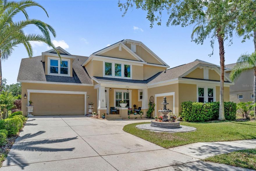 One or more photo(s) has been virtually staged. Tucked within the gated enclave of Eden Isle in Windermere’s Summerport, this beautiful canal-front, three-car garage and pool home has an ideal layout for multigenerational living. It offers an abundance of amenities with the canal leading directly to skiable Lake Speer and a rare combination of privacy, flexibility and outdoor living, and features soaring ceilings, fresh interior paint, plantation shutters and a great first-floor split plan with the primary suite and second bedroom and adjacent full bath and one-car garage set up as an office, and offers a private entrance. Four additional bedrooms upstairs, the substantial sixth bedroom with an en-suite bath could serve as a second primary, a guest suite bonus room. The kitchen has granite countertops, a built-in double oven and a breakfast nook overlooking main living areas. Outside, enjoy an oversized, wrought-iron-fenced backyard with peaceful canal views and space for your private dock. Enjoy year-round outdoor living with a solar-heated pool and spa, an expansive screened enclosure and a covered lanai with a full outdoor kitchen. Residents of Eden Isle enjoy gated access, a private boat ramp and dock, a playground, and a prime location close to great schools and just minutes from downtown Windermere, Winter Garden Village, major highways, Walt Disney World and Orlando International Airport.
