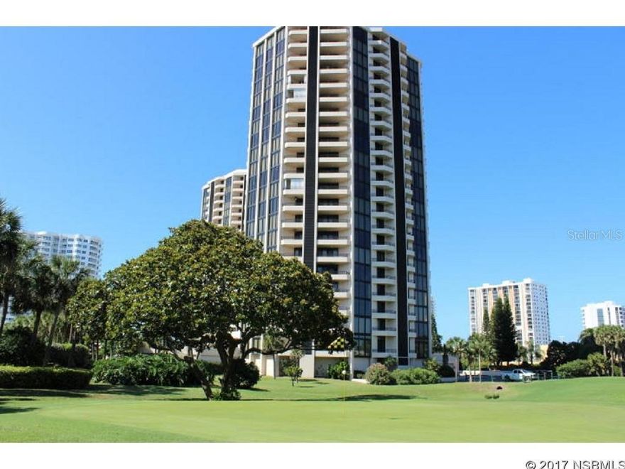 Stunning take your breath away views in the furnished turnkey condo on the 20th Floor!  Bring your toothbrush! This 2 bedroom 2 bath home with plenty of closet space features  East views of the Ocean, but also un-blocked City views of the Peninsula South! The city night lights of the Dunlawton Bridge, boats and docks on the ICW  are fantastic!  Unit has Hurricane shutters, and building has sprinkler system that meets current safety codes. Oceans West Condo is a Golf Community featuring a heated pool for year around use, fitness room, library, workshop, social room, saunas, sun deck and plenty of guest parking.  Building is tied to the emergency grid so does not loose power! Steps to the beach, shopping, park, and eateries. Beach life on a Bike! ;LocationDescription: Condo ;Water: City