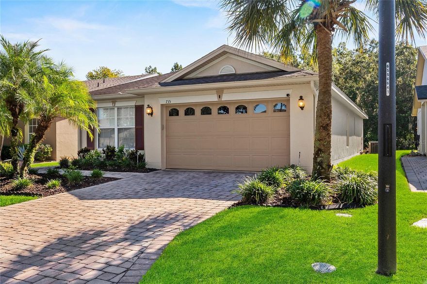 Welcome to this beautifully maintained home in Solivita! This 2BR/2BA residence offers an open floor plan with bright living spaces, stainless steel appliances, Corian kitchen counters, upgraded tile flooring throughout (no carpet), and a spacious primary suite with walk-in closet. Relax in the screened lanai and enjoy the low-maintenance landscaping.

Located in Solivita, an award-winning 55+ gated community spanning over 4,300 acres of natural beauty, golf courses, lakes, and preserved wetlands. Residents enjoy 14 heated swimming pools, 2 championship 18-hole golf courses, state-of-the-art fitness centers, indoor walking track, and multiple clubhouses. Outdoor recreation includes tennis, pickleball, bocce, softball, and miles of scenic walking and biking trails. With over 200 social clubs, on-site dining options, and year-round events, Solivita offers true resort-style living in the heart of Central Florida.

This move-in ready home is perfectly located to enjoy everything Solivita has for you!