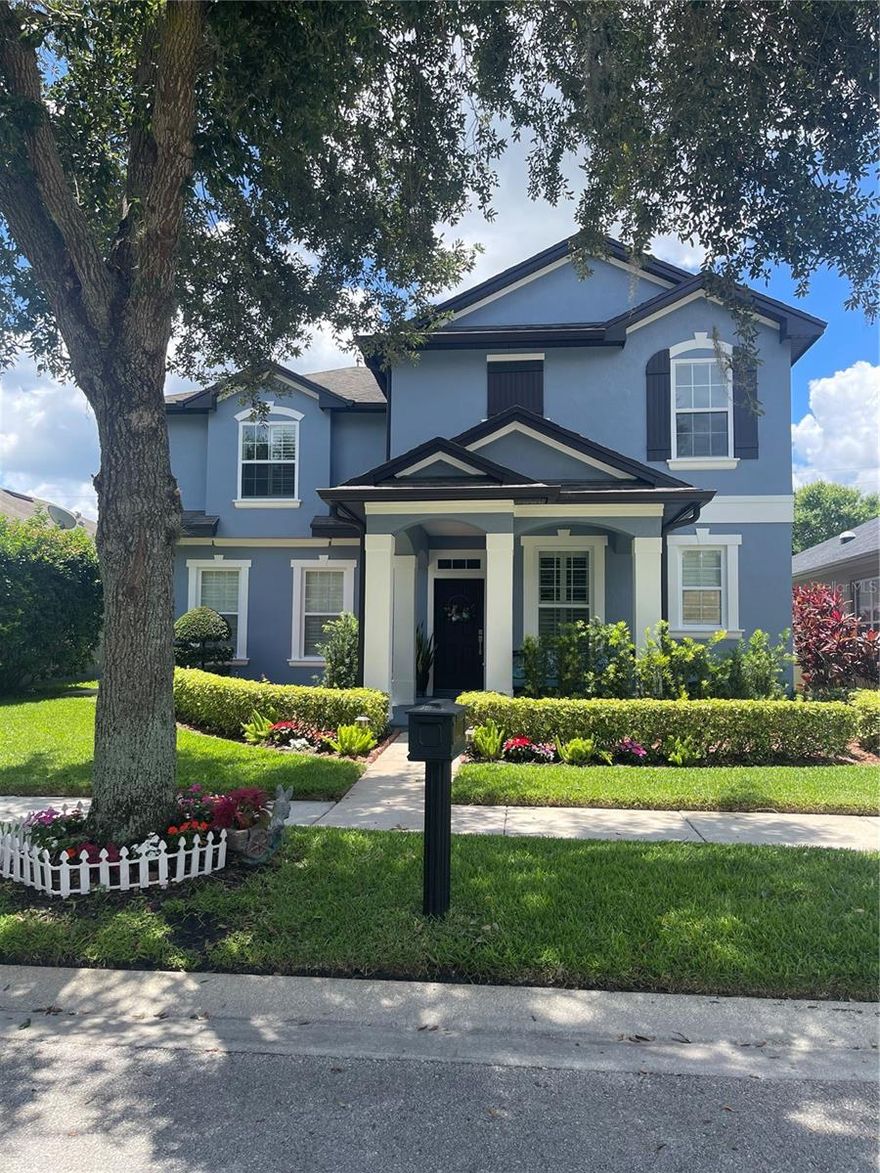 Beautiful 2-story home, 3 Bedrooms and 2.5 Bathroom + a large Bonus area, perfect for an office, workout space or playroom. 
Huge Primary Bedroom with vaulted ceilings and walking closet. Wooden Plantation Shutters on all windows. Second floor with wood Floors, No Carpets. The rear of the home has a large driveway extending to the alleyway, great for guest parking. Fully fenced backyard offering plenty of room for gatherings, grilling, pets, Mango tree and Pergola included. A 2 car garage with large storage cabinets.
The Lakes of Windermere features manicured parks, great lake views, playgrounds, and a community swimming pool. Property situated in a single entrance loop mixed with lakefront custom homes. 
Short drive to shopping, Disney resorts, restaurants, and much more.