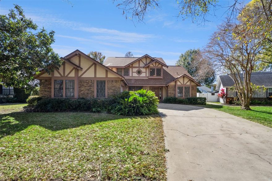 Welcome to Conway Living! This beautifully maintained traditional-style home in the desirable BRYN MAWR community is minutes from downtown Orlando, SR408, I4, shopping, and dining. The entry greets you with solid oak hardwood flooring the continues throughout the living areas. You will love cooking in this stunning kitchen that features solid cherry custom cabinets, built-in oven and dual-use microwave/convection oven and Viking gas top with granite countertops. Extensive storage with custom made solid wood pull-outs make this kitchen a dream. The cozy wood-burning fireplace creates warmth and character in the living room with a convenient pass-through to the kitchen. This spacious home has 4 bedrooms, with primary on main floor and 2 1/2 bathrooms with extra storage throughout. Enjoy the outdoors with irrigated landscaping, orange and fig trees as well as grapes. The pool offers a relaxing spot to enjoy to the sun and soak in the spa with screened protection from bugs and leaves in the pool. The oversized garage has a workshop with storage for all your DIY projects. ROOF 2023, POOL PUMP 2024, POOL FILTER 2023, NEW SINKS/TOILETS IN ALL BATHROOMS. Don’t miss your opportunity to call this home!**VIRTUAL STAGING IN PHOTOS**