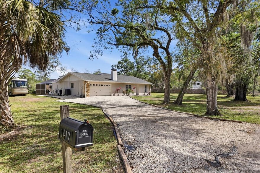 Need space to spread out and live the way you want? Welcome to 1417 70th St Ct E in Bradenton, where over one acre of land with no HOA and no deed restrictions gives you the freedom that’s hard to find. Bring your boats, RVs, work trucks, trailers, and toys—there’s room for it all.

This fully renovated (heated) pool home offers the best of both worlds: peaceful country-style living with the convenience of being just minutes from everything you need. The property is zoned A-1, making it ideal for those dreaming of a small homestead, space for animals, or room to operate a small business from home.

The home itself has been thoughtfully updated so you can move in and simply enjoy. Major improvements include a new roof (2022), impact windows (2023), a resurfaced pool (2023), pool heater (2022), and a new water heater (2025). The property also features a 50-amp RV hookup and generator wiring, making it ready for your lifestyle from day one.

Located just minutes from I-75, SR 64, and SR 70, you’ll enjoy quick access to shopping, dining, and commuting while still coming home to your private acre of space and freedom.

If you’ve been searching for a property where you can work, play, store your equipment, raise animals, or simply enjoy a large yard without restrictions, this is the opportunity you’ve been waiting for.