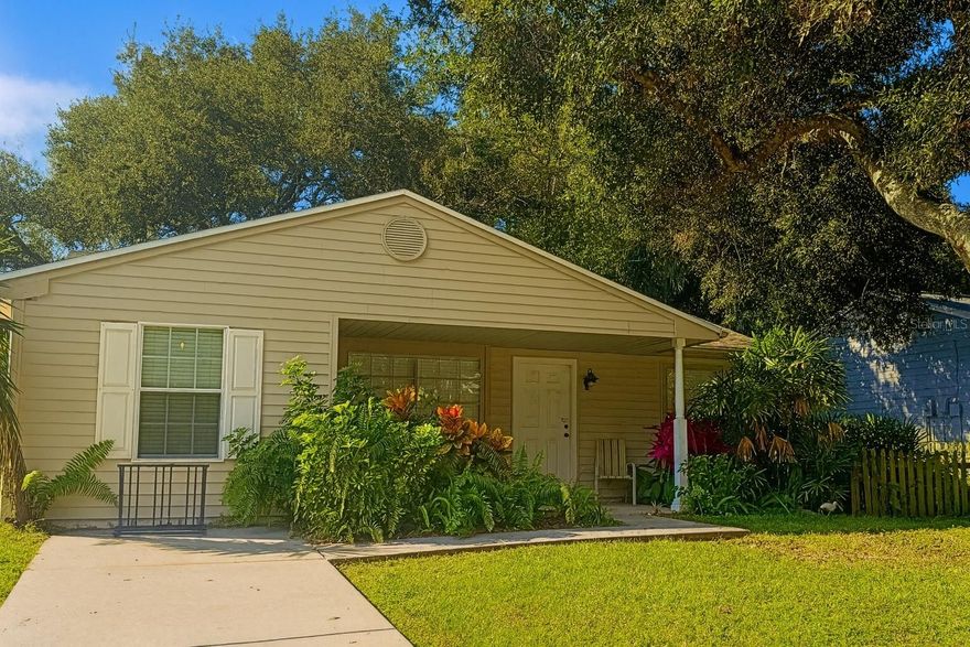 One or more photo(s) has been virtually staged. This charming 2-bedroom, 1-bathroom home is centrally located in Palm Harbor, Florida in the Lake St. George area.  Tucked away on a cul-de-sac, offering privacy, minimal traffic, and strong rental appeal. Converted garage provides a nice flexible space for additional comfortable living space.  New AC (2024), Property is leased. Do not approach tenant. Currently leased for $2,000/month (lease expires March 2026).