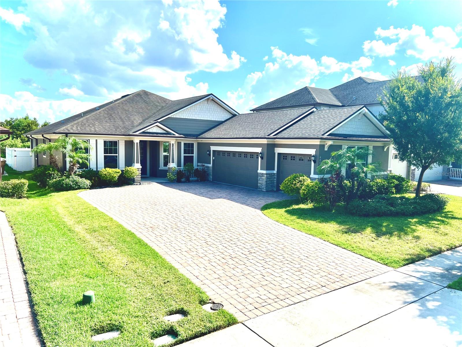 Spacious 4-bedroom, 3-bath home with an additional office/bonus room located in the gated community of North Pointe in Kissimmee. This well-maintained property features a Florida room, a 3-car garage, a fully fenced backyard with vinyl fencing, and a low-maintenance concrete patio instead of grass. The interior boasts Stanley steel kitchen appliances, granite countertops in the kitchen and bathrooms, 42” kitchen cabinets, and laminate flooring in all bedrooms. North Pointe offers a community pool, clubhouse, playground, and scenic walking areas. Conveniently located in Central Florida, just minutes from Lake Nona’s Medical City, top-rated schools, shopping, dining, and major roadways including the Florida Turnpike and 417, this home combines comfort, style, and accessibility. Schedule your showing today. This home is available and must be seen as soon as possible!