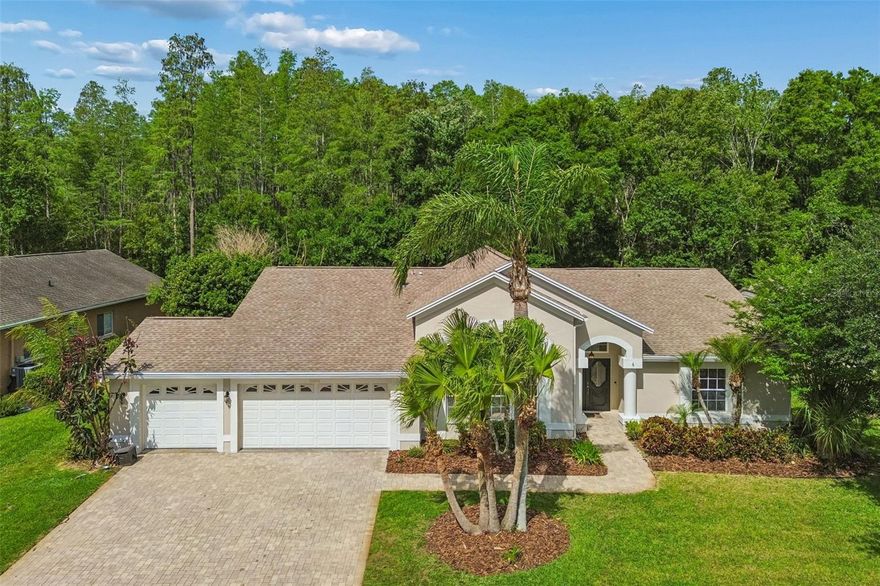Welcome to this beautiful 4-bedroom, 3-bath, 3 car garage home nestled in the popular, guard-gated community of Cheval West. First time to market in almost 30 years, this 2nd owner home has been lovingly and meticulously maintained throughout the years and freshly and beautifully updated for today’s buyer. 
Situated in the sought after McKitrick ES, Martinez MS, and Steinbrenner HS District, this home offers comfort, style, and top-tier amenities for the modern lifestyle.  Soaring ceilings abound as you enter into this newly remodeled home giving an immediate feeling of warmth and sophistication throughout. Designed for both everyday use and grand entertaining, this fabulous home offers both formal living and dining spaces, plus an open concept we all love with a terrific kitchen adjoining a casual and everyday dining area that overlooks a fabulous great room perfect for movie nights or watching your favorite sporting events. Stainless steel appliances, all wood cabinetry, natural gas cooktop, wall ovens and terrific pantry are enhanced with travetine backsplash and stone counters. Hurricane rated impact sliders lead to the outdoor fun zone where you can relish in year round enjoyment of your screened and heated pool and the covered patio is perfect for BBQ’s and al-fresco dining all while taking in the natural beauty of this massive conservation lot! The fabulous split bedroom plan offers a grand owner’s suite complete with custom walk-in closet and an en-suite bath with a soaking garden tub, glass enclosed shower, separate water closet and beautiful and functional double vanity.  All other bathrooms have been thoughtfully updated with quality finishes. Some notable features include high end 2024 Lennox HVAC with Nest thermostat, Most windows and sliders have been replaced with Hurricane Impact, solar heated and refinished pool, gas Rinnai tankless hot water heater, whole house water softener, automatic sprinkler and more! Set within Cheval West, residents enjoy 3 convenient entry gates, all of which are staffed 24 hours a day, seven days a week, playgrounds and HOA Manager for a low yearly fee. Optional membership with additional fees available to the newly renovated and updated Club at Cheval and TPC Club boasting golf, tennis, pickleball, olympic sized pool, restaurant, fitness center, summer camp programs all with great proximity to top-rated schools, shopping, dining, and the Veterans Expressway for easy commuting. Schedule your showing today and look forward to finding your dream home here in fabulous Cheval West!