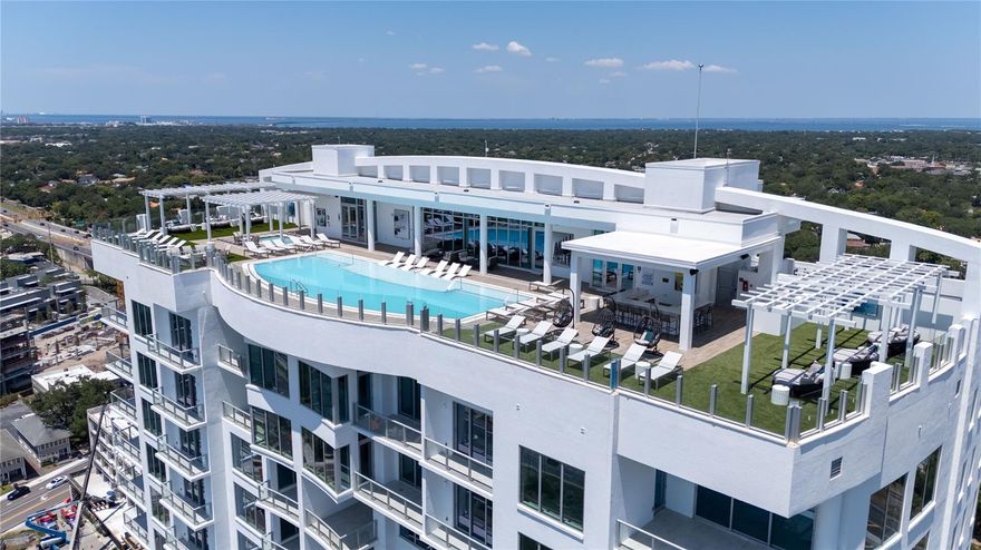 READY FOR IMMEDIATE OCCUPANCY. Welcome to Altura Bayshore, an unprecedented new condominium living experience with unrivaled amenities rising high above Hillsborough Bay in South Tampa. This 3 Bedroom + Den, 3.5 Bath corner 20th floor residence features 2,896 square feet with two private, covered terraces, 2 dedicated parking spaces with electrical capacity for EV and a storage unit. Luxury interior features include: a private elevator foyer, expansive glass with ample natural light, 10’ ceilings, an open floor plan perfect for entertaining. Residence #2001 includes approximately $98,000 of upgraded finishes throughout! The gourmet kitchen features an expansive island with Calcutta gold suede countertops, a double waterfall edge island with seating, custom cabinetry, and Thermador WIFI enabled stainless steel appliances with a 92-bottle capacity wine chiller and gas range. The Owner’s Suite has direct Bay views, access to the Bay view terrace, spacious walk-in closet and spa-like bath with upgraded tile and countertops. Offering two expansive amenity decks, the rooftop features a large pool with lap lane and sun shelf, cabanas and lounges, private club room with gas fireplace, casual seating, large bar, and flat screen tv’s for the ultimate entertaining experience. On Altura's 4th floor, residents can enjoy a fitness center with bay views, putting green, firepit, pickleball courts, half-court basketball, and bocce courts plus a dedicated dog park with shade pavilion. Other key features include 24-hour front desk, 2 guest rooms and on site Property Manager. Altura Bayshore sets the new standard for luxury, maintenance-free living in this prime South Tampa location, central to all the best entertainment and restaurants in Tampa. Whether it’s a stroll along iconic Bayshore Boulevard, shopping in Hyde Park Village, a night out on South Howard Avenue or a quick drive to Tampa International Airport, your favorite adventure is always close by.  Roosevelt, Coleman, Plant HS District. Schedule your private appointment today!