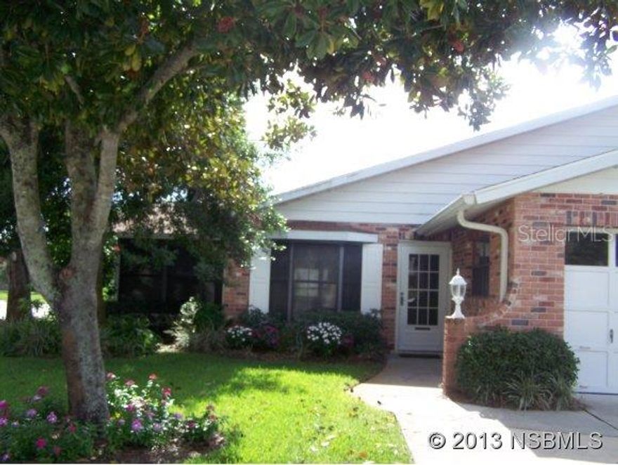 Located on a large corner lot in one of the quietest communities in Edgewater and this is one of the most well kept, open and spacious homes in the neighborhood. Covered walk and entry between garage and home. Eating area has view from bay window, (solar screens cover most of the windows) and a cozy den at the far end of the living room makes perfect computer room or extra sleeping space for out of town guests. Covered patio offers convenient access from the den or family room. Garage has storage cabinets and drive is nice and wide to ease parking. ;Water: City