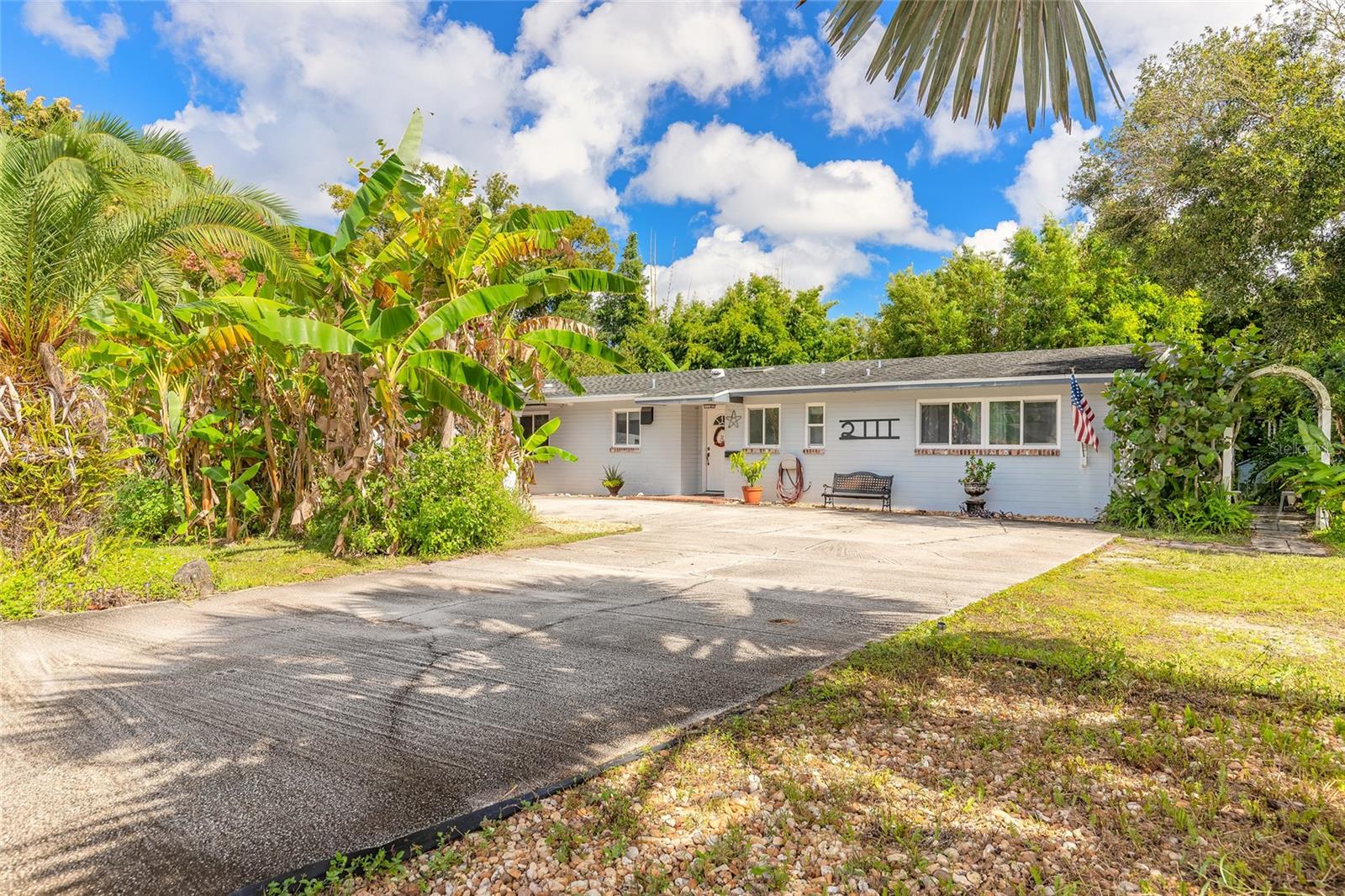 Discover the perfect blend of tranquility and modern living in this 3-bedroom, 2-bathroom pool home, nestled on an over 3/4 acre private lot. Surrounded by mature landscaping and featuring a serene pond, this home is an outdoor lover's paradise!
Lovingly maintained, this home is highlighted by stylish and easy-to-maintain terrazzo floors throughout. Enjoy family gatherings in the large living and dining rooms or enjoy the air conditioned Florida room. The spacious master suite features an ensuite bath, providing a private retreat, while two additional bedrooms are perfect for family, guests, craft room or a home office. 
The screened-in pool area is perfect for entertaining or unwinding while soaking up the sunshine. Benefit from the safety and energy efficiency of quality impact-resistant windows, and enjoy peace of mind with a whole house generator that ensures comfort and convenience during any weather. The expansive outdoor space offers plenty of room for gardening, family activities, or simply enjoying nature on the porch by the pond.
Set in a quiet, friendly neighborhood, this home provides easy access to shopping, dining, and recreational activities. With nearby parks and beautiful beaches, you’re perfectly positioned for outdoor adventures and relaxation.
Don’t miss your chance to own this beautiful pool home oasis! Schedule a showing today to experience the unique charm and serenity of this Edgewater gem.
*Parcel #840201097320 included in sale*