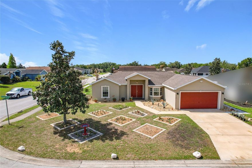 Location, location, location, and move-in ready!
Situated in Bartow just West of US98 on the South-side of Lakeland in the beautiful Wind Meadows subdivision, this lovely home is now available for new home owners to make it their unique home.
This 3-bedroom, 2-bath single-family home is as immaculate outside as it is inside, it had a new roof in 2024, it sits on an oversized corner lot, a well appointed garden with inlaid garden/ground features for growing a multitude of different plants & fruits, plus a fantastic 8ft x 16ft workshop/shed/storage, loads of lawn space, UPVC fenced rear/side, and a lovely Gazebo & rain water catchments off rear porch too.
The home is has many upgrades and is very welcoming, with great inside features such as a split/open floor plan with great natural lighting, a well appointed and functional kitchen with wood cabinetry, granite countertops, double sink, a pantry, and a separate breakfast/dining area, a spacious living room, and inside utility room with the washer & dryer, walk-in closets, Linoleum floors, and carpeted bedrooms.
Off the living room, the glass sliding doors lead out to the covered & screened porch/lanai, plus a separate nice size block paved patio area, a lovely lawn area with the fantastic 8’x16’ shed & unique garden features, quite unique in every way!
The primary bedroom includes a ceiling fan, walk-in closet, and en-suite bath with granite countertop double-sink vanity, garden tub, and separate shower.
Two additional bedrooms with walk-in closets share a second full bathroom with a granite countertop single sink vanity and tub/shower combination.
All the bathroom sinks are the under-mount style, along with upgraded lighting fixtures throughout the home.
There's plenty of room for you and your family to be comfortable during the Holiday Seasons for entertaining and visitors coming to stay. The yard is huge with lots of room for your family & friends to enjoy.
An attached good size (20’x20’) spacious 2 car garage, nice driveway/parking pad, and plenty of on street parking too, makes this very convenient for families or home owners with multiple vehicles.
Enjoy no CDD fees and low HOA dues in this great quiet neighborhood, and enjoy the playground and recreation areas with family & friends.
Like gardening or have hobbies, then this may be just the home for you!
This community is a prime location, and offers something for families at every stage of life being ideally located just minutes from the cities of Lakeland & Bartow, local golf courses, the Polk Theatre and many other venues for music, and a wide range of entertainment, a huge selection of restaurants & dining options, shopping & malls, historic downtowns, easy access to airports, and major highways to both East & West coasts, close enough for convenience but far enough away to private & quiet!
Schedule your showing today as this home will not last!
Come see this home today!