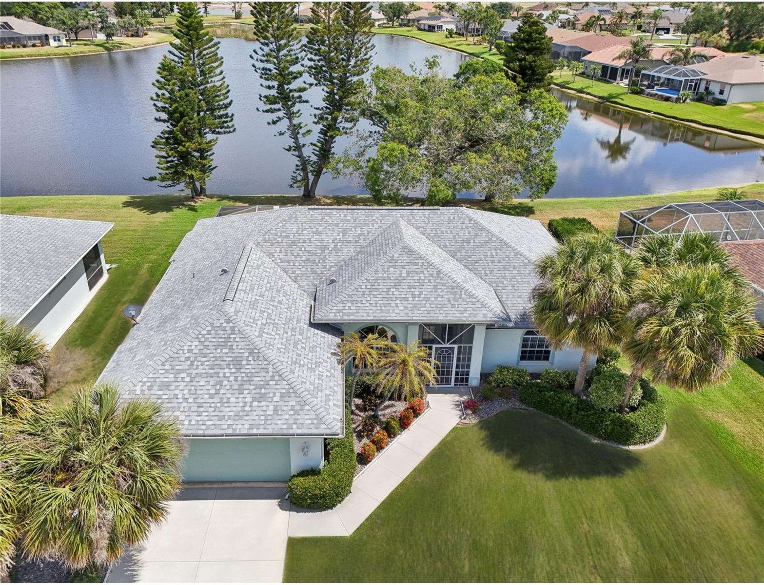 One or more photo(s) has been virtually staged. Welcome to your slice of paradise in the highly desirable, well established, GATED Sable Trace community with LOW HOA's and NO CDD to pay! This Immaculately maintained, 3-bedroom, 2-bath home offers a picturesque lakefront view and the Ultimate in Florida lifestyle living.
Step inside to discover a bright and airy open-concept floorplan with spacious living areas, designed for comfort and flow. This CUSTOM BUILT residence boasts updates and upgrades including: QUARTZ KITCHEN COUNTERTOPS, WHOLE HOUSE AND FLORIDA ROOM HURRICANE SHUTTERS, 2022 ROOF, Dual tube skylights to maximize natural light, a Generously sized ENCLOSED FLORIDA ROOM and an additional SCREENED LANAI, perfect for enjoying peaceful mornings or hosting sunset gatherings with tranquil water views as your backdrop.
This home is move-in ready and offers serenity, privacy, and curb appeal. The community features well-maintained sidewalks throughout, ideal for walking, jogging, or simply soaking in the scenery in this quiet, secure neighborhood.
Location is everything—and this one has it all! You’re just moments from US-41, I-75, the vibrant Coco Plum shopping district, and a short drive to world-class Gulf beaches. Sports enthusiasts will love being close to the Cool Today Park, spring training home of the Atlanta Braves.
Whether you’re searching for your primary residence, a seasonal retreat, or a smart investment, this home checks all the boxes.
Call today to schedule your private tour!