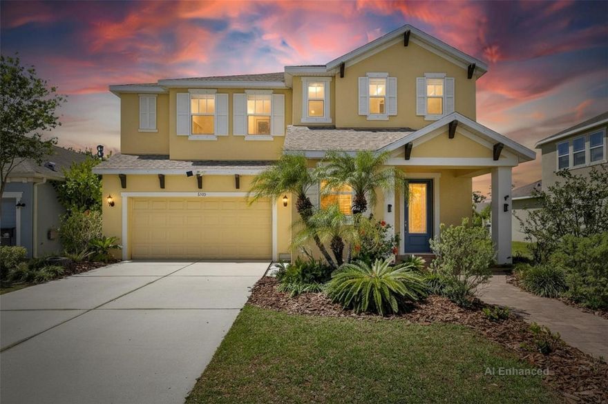 Welcome to this beautifully maintained 4-bedroom, 2.5-bath home with a 2-car garage, ideally located in the gated community of MiraBay. Built in 2017, this spacious home offers 2,799 square feet of living space and features a peaceful pond view, best enjoyed from your private screened-in patio perfect for relaxing or entertaining.
MiraBay is a true resort-style community, offering an incredible array of amenities including a stunning clubhouse, heated Olympic-style pool with a 136-foot water slide, multiple parks, three playgrounds, a fitness center, basketball and tennis courts, and a café with a full liquor license. Residents also enjoy access to the 142 acre lagoon, where you can kayak, paddleboard, and take in the beauty of the waterfront lifestyle.
Conveniently located with easy access to Tampa, Orlando, Bradenton, Sarasota, and St. Petersburg, you’ll be just a short drive from some of Florida’s best beaches, shopping, dining, and entertainment.
Experience the perfect blend of comfort, convenience, and resort-style living—the Florida lifestyle you’ve been dreaming of awaits you.