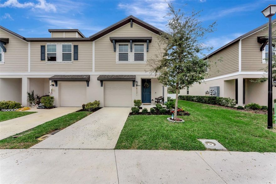 This is the One! *Just minutes from the beach, this nearly new end-unit townhouse offers bright, airy living and modern style*Sunlight fills the open living area, accented by plank tile flooring, & soaring ceilings*The beautifully appointed kitchen includes granite countertops, a walk-in pantry, and stainless steel appliances*The upper level hosts three bedrooms, two baths, a laundry room, and a flexible bonus space*With low HOA fees and no CDD fees, this home delivers exceptional value*