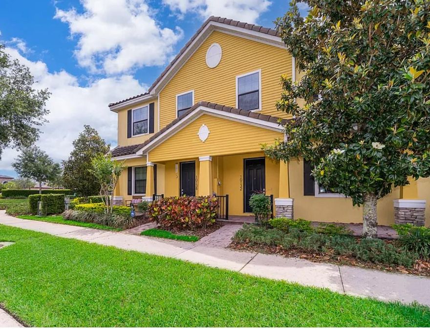 Come see this beautiful partially renovated townhouse! Located in the amazing community of Eagle Creek in Lake Nona area, which is a gorgeous golf community with control access and guard 24/7. This gorgeous townhouse features 3 bedrooms and 2.5 bathrooms and 2 car garage, good size driveway, etc. The second floor was renovated but with new vinyl flooring and the three bedrooms with new built in closets! There was a new backsplash also added to the kitchen! It is located in a privileged location that is very close to some of the community amenities such as walk trails, fitness center, resort style pool, tennis courts, etc. The community has some amazing amenities that you can enjoy with your friends and family. The community is close to some of the best schools, commercial development, restaurants, medical city, USTA complex, watersports complex, etc. Come to see this property and be the next owner!!