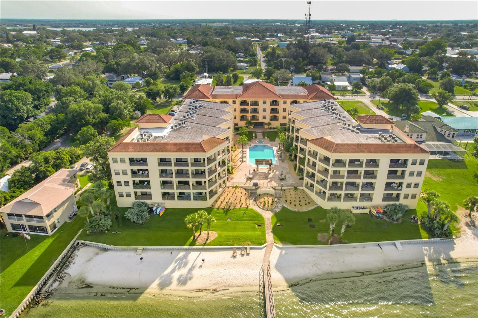 Discover Serene living in the heart of Sebring at 2351 Lakeview Dr, Unit 205, an impeccably upgraded condominium at Majestic Cove Resort. Offering 1,323 sq ft of modern living space, this 3 Bedroom, 2 Full Bathroom unit provides a blend of comfort, style, and stunning lakefront view. Step inside to an open and welcoming floor plan that has been completely renovated from top to bottom. The kitchen featuring stainless steel appliances, granite countertops, and ample storage space, With Natural Stone tiled polished flooring flowing seamlessly. The Primary bathroom has a Jacuzzi tub with walk-in showers and high-end finishes that give you the ultimate in relaxation. The master suite is a true retreat, with access to your own private balcony where you can take in breathtaking views of the heated pool and the peaceful lakefront. This balcony can also be accessed from the living room, providing an effortless connection to the outdoors and entertaining guests. Other notable features include upgraded closets, a storage room, and a laundry room for added convenience. The modern, open layout of this unit is designed for both functionality and style, with plenty of space to entertain or unwind. This condo was upgraded with 911 - batteries, 025 50-AMP 911 input circuit adding for supplemental battery power in case of emergency shortage. Majestic Cove Resort offers exceptional amenities, including, docking for residents’ boats—perfect for those who love waterfront living,
Heated pool, spa, and a resort recreation area with lounges and tables. Furnishings are optional. Fitness center and lake beach access for active living. Located within walking or biking distance to Sebring’s vibrant downtown, you’ll have easy access to restaurants, the Community Theatre, and endless entertainment options. With close proximity to South Florida State College, Advent Health Hospital, HCA Florida Highlands Hospital, and many large employers, this is an ideal location whether you’re working or retired. Sebring offers the perfect balance of a tranquil lifestyle and modern conveniences, and this condo presents a rare opportunity to own a beautiful, upgraded home in a highly desirable location. Don’t miss out—schedule your showing today and make this exceptional property yours! Video Tour available on demand.