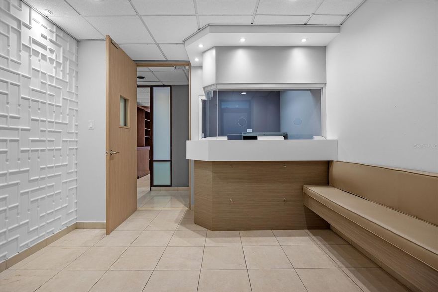 PROFESSIONAL OFFICE SUITE | Modern, Turn-Key Workspace in Prime Recinto Sur Location.  

Well-appointed office suite available for lease in a professional office building on Recinto Sur Street, directly across from the U.S. Federal Courthouse and steps from the Doña Fela parking garage. Ideally suited for attorneys, consultants, or boutique professional firms seeking a refined, efficient workspace in Old San Juan. 

This 733-square-foot suite has been thoughtfully remodeled with a clean, contemporary aesthetic, featuring white paneled walls, light wood finishes, recessed lighting, and central air conditioning, creating a bright and polished work environment ready for immediate occupancy. 

The well-designed layout includes a welcoming reception area with a separate glass-enclosed secretary or administrative station, two private offices with windows providing natural light, and a conference room with elegant wood paneling, ideal for client meetings or collaborative work. 

Located on the building’s second floor alongside other professional offices, the suite offers easy accessibility and a collegial professional environment, with shared hallway restrooms serving the floor. A rare opportunity for professionals seeking a refined, move-in-ready office in one of Old San Juan’s most strategic business locations. 

Rent includes: water, high-speed internet, CAM, property taxes, and condo insurance. Not included: electricity & A/C maintenance. Additional perks: Cargo/drop-off zone at entrance. Ideal for attorneys or corporate firms.