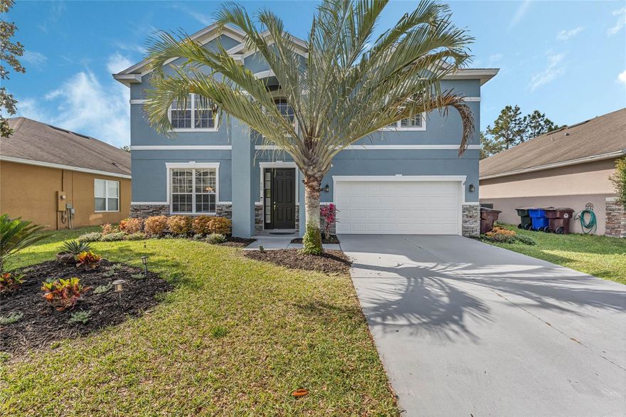 Welcome to this meticulously maintained 5 bedroom, 3 bathroom with private pool oasis with fenced in yard & solar in St. Cloud Florida.
Conveniently located - walking distance to the elementary school, a hop and skip to shopping, restaurants, and easy access to the turnpike and hwy 192 to get to amusement parks and beaches with ease. When walking in the front door you are greeted by the beautiful open entryway with the formal dining room off to your left, grand stair case to your right, and open hall leading you to the gorgeous kitchen, living room, down stairs bedroom, bathroom, and more. This home boasts a wealth of updates, upgrades, and space! Step into the gourmet kitchen featuring elegant granite counter tops, updated stainless steel appliances with the refrigerator and dishwasher being replaced in 2023, Solar panels (electric bills average $50 to $100 per month), lots of storage and cabinetry ensuring modern convenience for all your culinary adventures. The home has a newer water filtration system installed in 2022 adding the benefit of softer cleaner water in your home. Experience the ultimate relaxation and Florida fun with your private salt filtered pool and spa, recently updated with a new salt cell installed in 2024, variable pool pump & controller updated in 2022, pool resurfaced in 2021, plus the pool heater and motor replaced in 2018. Staying cool and comfortable inside the home the air conditioning units were replaced - down stairs unit in 2018 & upstairs unit in 2019. When you are upstairs the space and comfort continues with a large loft / bonus area, off which is the laundry room. You'll also enjoy the primary bedroom & bathroom upstairs, plus 3 remaining bedrooms and third full bathroom. To top it all off, this home is equipped with solar panels, offering energy efficiency and cost savings. Don't miss this opportunity to make this exquisite property your own and enjoy the perfect blend of luxury, comfort, and style - this true gem - in the heart of the sunshine state.