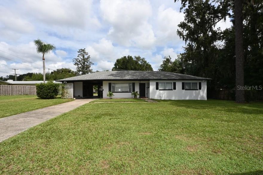 CITY OF DADE CITY - 3-BEDROOMS, 2-BATHROOMS, 1 CARPORT. 12 MONTH LEASE AT $1,600/MONTH. TENANT RESPONSIBLE FOR THEIR OWN INTERNET, CITY WATER, TRASH COLLECTION, AND TECO ELECTRIC. ROOF AND HVAC LESS THAN 2 YRS OLD. NO PETS, NO SMOKING. MONTHLY RENT INCLUDES YARD CARE. ACCESS FROM MERDIAIN(FRONT) AND FROM SUWANNEE(REAR). UPON SIGNING A SUCCESFUL LEASE $1,600 PER MONTH PLUS $1,600 DEPOSIT WILL BE DELIVERED TO OWNER. PROSPECT TENANT WILL AGREE TO SUBMIT A PHOTO ID, BACKGROUND CHECK AND PROVIDE PROOF OF INCOME.