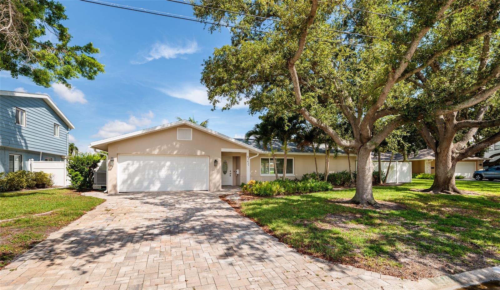 4 Bedroom, 2 bathroom, 2 car garage Patrician Point waterfront home, complete with a boat lift! Terrific location just a few miles to downtown St. Pete! This home features a split floor plan with the primary bedroom on one side of the home and the other 3 bedrooms on the opposite side. Concrete block home featuring all new appliances, and tile floors throughout. Enjoy waterfront living at it's finest, come take a look today!