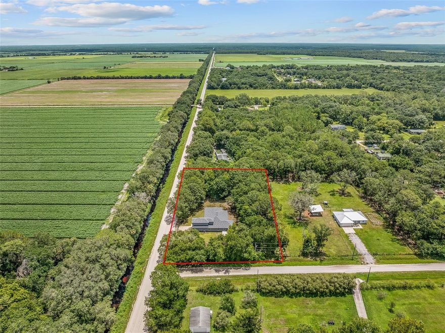 Welcome to your dream retreat in Bunnell—where peaceful country living meets the convenience of city access. Located just outside the city limits, this stunning property offers the best of both worlds. Sitting on a fully fenced acre, you’ll enjoy the privacy and freedom of open space while still being minutes from restaurants, shopping, and schools. Per the city, the road is also scheduled to be paved in the near future, adding even more value and ease of access.

This beautifully maintained home boasts nearly 3,500 square feet of living space, featuring 5 spacious bedrooms and 3 full bathrooms. A rare feature of this home is that it offers two primary bedrooms, perfect for multigenerational living, guest accommodations, or even rental flexibility. The thoughtfully designed split floor plan ensures comfort and privacy for all.

At the heart of the home is a generous open-concept living area, ideal for entertaining and everyday life. The kitchen is equipped with ample cabinetry, a center cooking island with a built in sink, and views into the living and dining areas, creating a seamless flow for gatherings and conversation. Natural light floods the interior, highlighting the quality finishes and inviting atmosphere.

A versatile flex room offers endless possibilities—transform it into a home office, gym, playroom, or even an in-law suite. With five true bedrooms plus this bonus space, there’s room for everyone and everything. Whether you’re working remotely or hosting guests, this layout easily adapts to your lifestyle.

Step outside to enjoy the tranquility of your one-acre property, fully fenced for privacy and security. There’s plenty of room to build a pool, start a garden, or just enjoy the wide-open space and fresh country air. Homes like this—so close to town yet tucked away in a peaceful setting—rarely come to market. Don’t miss your chance to call this Bunnell beauty home!