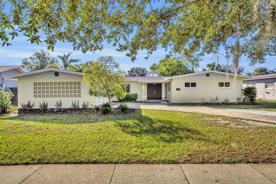 Welcome to 2350 Cady Way! Ideally located within walking distance to Brookshire Elementary and directly across from Showalter Field, this home offers easy access to the Cady Way Trail, Baldwin Park’s downtown area and dog park, Winter Park AdventHealth Hospital, and the Crosby Wellness Center, and is just a 5 to 10 minute drive to Park Avenue’s shopping, dining, and entertainment.

Step inside to a bright and inviting living room with sliding doors to the backyard and a shared fireplace with the adjacent family room. The family room offers built-in shelving, cabinet storage, and sliding doors leading to a screened-in porch. The kitchen connects to a spacious laundry room with built-in cabinetry and floating shelves, with direct access to an oversized two-car garage featuring built-in shelving and storage cabinets. On the opposite side of the laundry room is a functional mudroom with an additional door to the backyard.

The primary bedroom features a walk-in closet with excellent natural light. The primary bathroom includes a walk-in shower, granite countertops, and built-in storage. The secondary bathroom also offers granite countertops, built-in storage, and a bathtub. Throughout the home you will find abundant storage, exceptional natural light, and new remote-controlled ceiling fans.

Major updates include a new HVAC system, full plumbing re-pipe, updated electrical panel, exterior flood lighting, new flooring, new fence, new dishwasher, and chimney repairs completed in 2021. Additional improvements include new garage doors and openers in 2024, and in 2025 a new refrigerator, new roof with a 10-year warranty, fresh interior paint, a landscape refresh, and brand new windows.