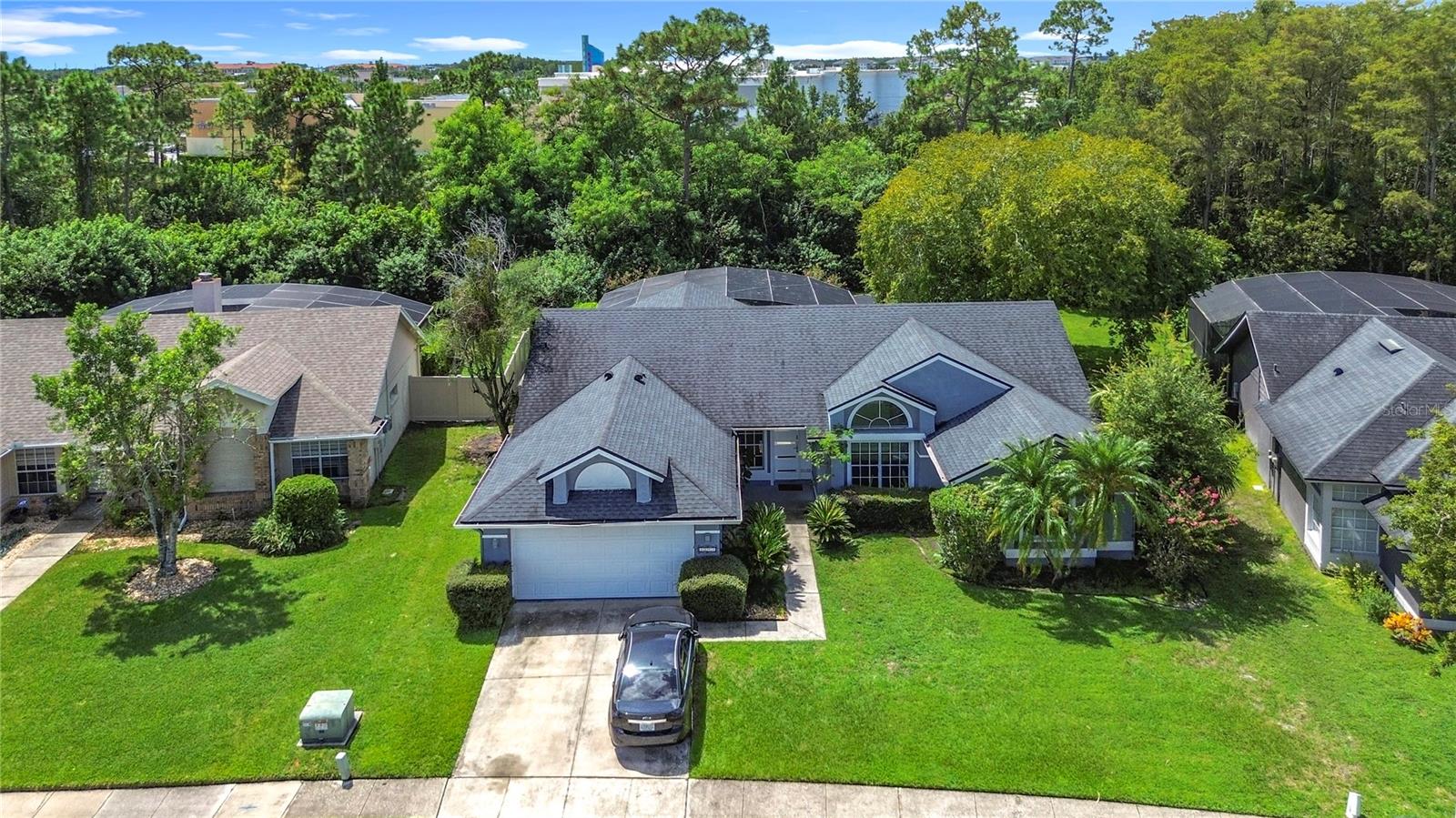 Private Pool — Move-in Ready!
Located in the highly sought-after Hunters Creek community, this beautifully maintained single-story home with no rear neighbors sits on an expansive 0.28-acre lot (12,197 sq ft), offering the perfect balance of space, privacy, and convenience. With 4 bedrooms, 2 bathrooms, and 2,154 sq ft of living space, this residence is ideal for families and entertainers alike.
At the front of the home, a versatile office/study provides a quiet space for remote work or reading, set apart from the main living and sleeping areas.
The open floor plan highlights a remodeled kitchen with quartz countertops, modern cabinetry, stainless steel appliances, and a built-in wine refrigerator. The kitchen flows seamlessly into the family room, while formal dining and living areas provide additional space for gatherings.
The interior features elegant porcelain tile flooring throughout, adding both style and easy maintenance.
Step outside to a large covered patio and enjoy the resurfaced pool (2019), perfect for sunny afternoons and relaxing evening sunsets. Key upgrades include a new roof (2021) and new water heater (2022).
Additional highlights: block construction, attic storage, 2-car attached garage, and a spacious backyard with plenty of room to relax or play.
Community amenities include tennis and basketball courts, plus access to the wide range of recreational facilities offered by the Hunters Creek Master Association. Just minutes from shopping, dining, Orlando International Airport, major highways (417 & Osceola Pkwy), theme parks, and The Loop Shopping Center.
This move-in ready home is a rare find in one of Orlando’s most desirable neighborhoods—don’t miss out!