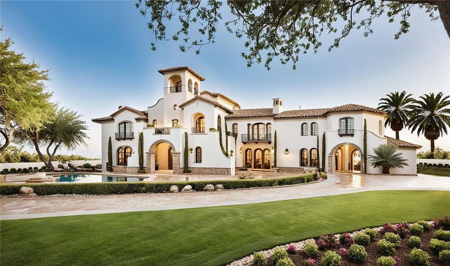 Under Construction. Set on approximately 102 acres just eight miles from world-class Gulf beaches, this extraordinary ranch estate presents a rare opportunity to complete a one-of-a-kind residential compound in Venice, Florida. The non-completed main residence spans more than 24,500 total square feet, with 18,869 square feet of interior space, including seven bedrooms, seven full baths and six half baths. The estate is framed and plumbed, ready for drywall, offering its next owner the opportunity to fully customize the final phases of construction. The seller’s plans reflect a primary suite including multiple sitting rooms, dual walk-in closets, and a spa-style bath with walk-in showers. A chef’s kitchen is designed to accommodate two bar areas, a full dining room and a commercial-grade freezer with a walk-in pantry. A grand living room is highlighted by skylights, while plans include guest suites, formal living rooms, library/office overlooking the amazing pool area, private theatre, gym and dual laundry rooms. The estate also features a poolside casita guest house with two separate living dwellings, one a three-bedroom, two-bath, the other a one-bedroom, one-bath to be completed by the buyer. Outdoor living is centered around a designed 100,000-gallon geothermal-heated pool, complete with walk-in entry, water slides, lounging areas, outdoor kitchen, covered pavilion, and poolside baths and showers. Equestrian enthusiasts will appreciate the 21-stall barn with a community room, kitchen, full bath and two self-contained apartments. Multiple detached garages accommodate more than 10 vehicles and provide additional storage. A full stone perimeter wall surrounds the estate, ensuring privacy and security. With potential to subdivide or maintain as a legacy family compound, this generational opportunity offers architectural scale, acreage and vision unlike anything else in the region.