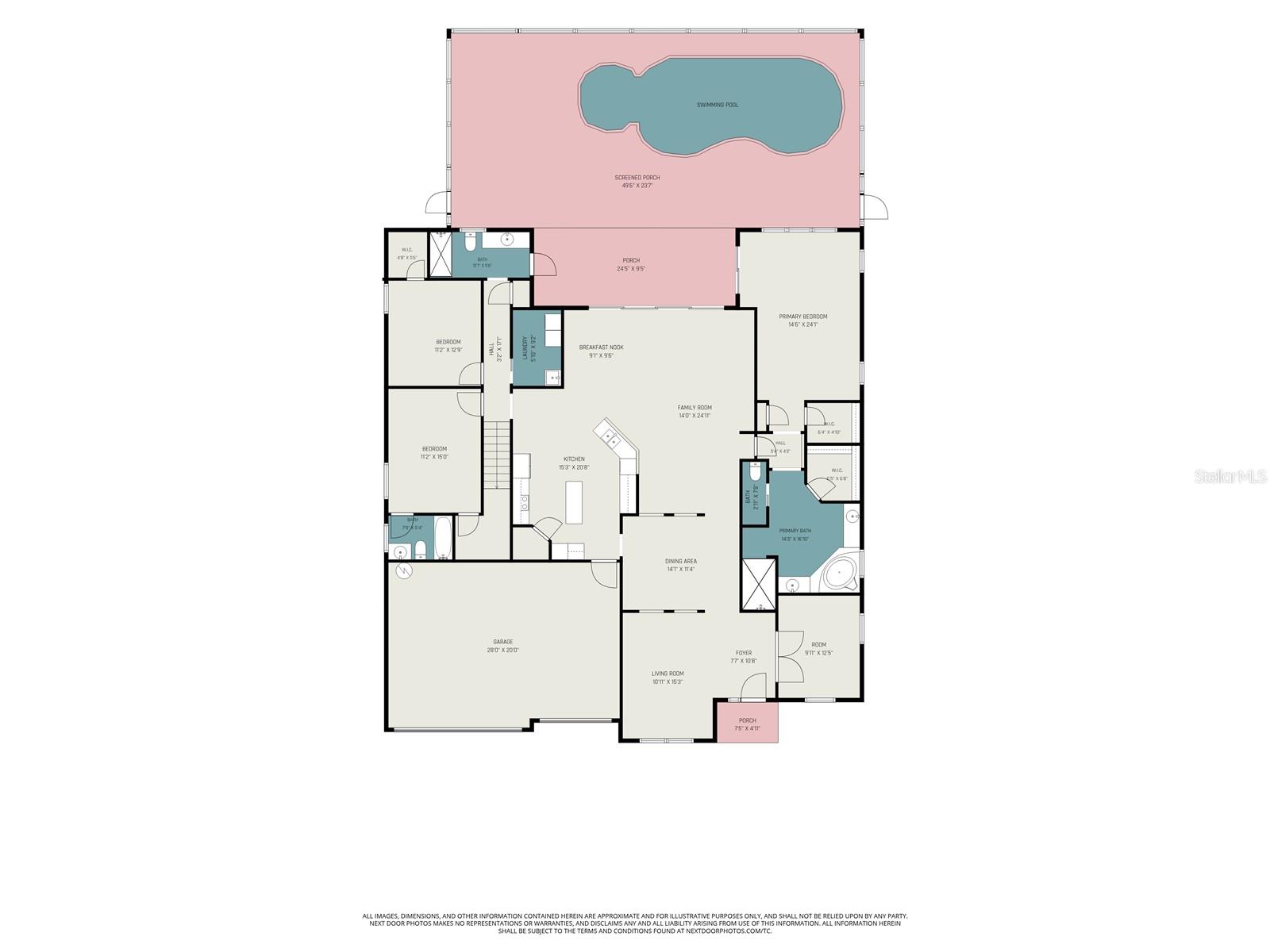Virtually Staged. Situated on a quiet cul-de-sac in the gated communit – image 50