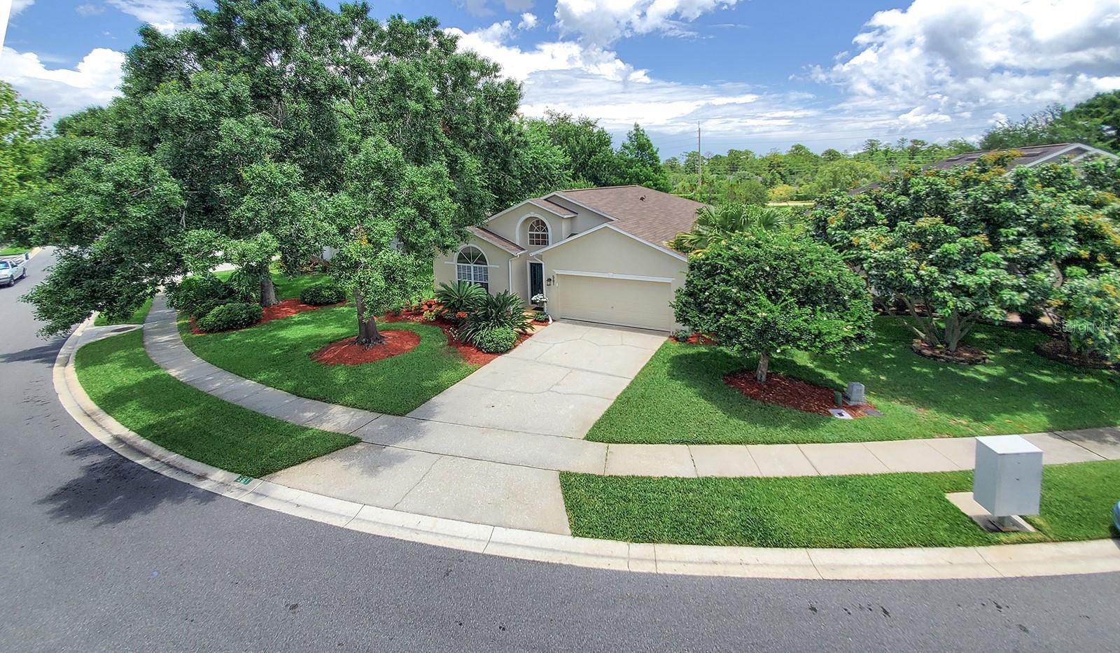 In sought after Oviedo, come enjoy a Florida lifestyle with a move in ready home, low HOA fees ($375 annually) and backing to conservation with no rear neighbors. Features include: roof 8 years with gutters; AC refurbished in 2022 – see Housefax; clean and well maintained; open kitchen/roomy eat in area/family room for easy socializing; split floor plan for privacy; separate living/dining combo; spacious kitchen with 42 inch cabinets, island, window over kitchen sink, lots of counterspace, and pantry; good size master bedroom, 2 walk in closets and master bath with garden tub and shower; knock down ceilings; pocket doors; bullnose corners, and crown molding enhances all the rooms giving a finished and inviting look; new water heater in 2022, painted inside and out in 2018; yard fenced on two sides (easy to fence in back); irrigation system; open, tiled back porch; well landscaped and professionally maintained yard (seller loves gardening); pet free home for over a decade; security system; 2 car garage has shelving and pegboard. Oviedo has so much to offer for everyone, including its top Seminole schools, multiple parks, dog parks, walking trails, shopping, restaurants, recreational facilities and the Oviedo on the Park development featuring Center Lake Park with cantina, its own dog park, marina, outdoor stage, playground, splash pad, and veterans memorial tribute; excellent location near UCF, Siemans, Research Park, Waterford Lakes, 417, 434, and easy commute to downtown or Orlando International airport. See attached Housefax for more information.