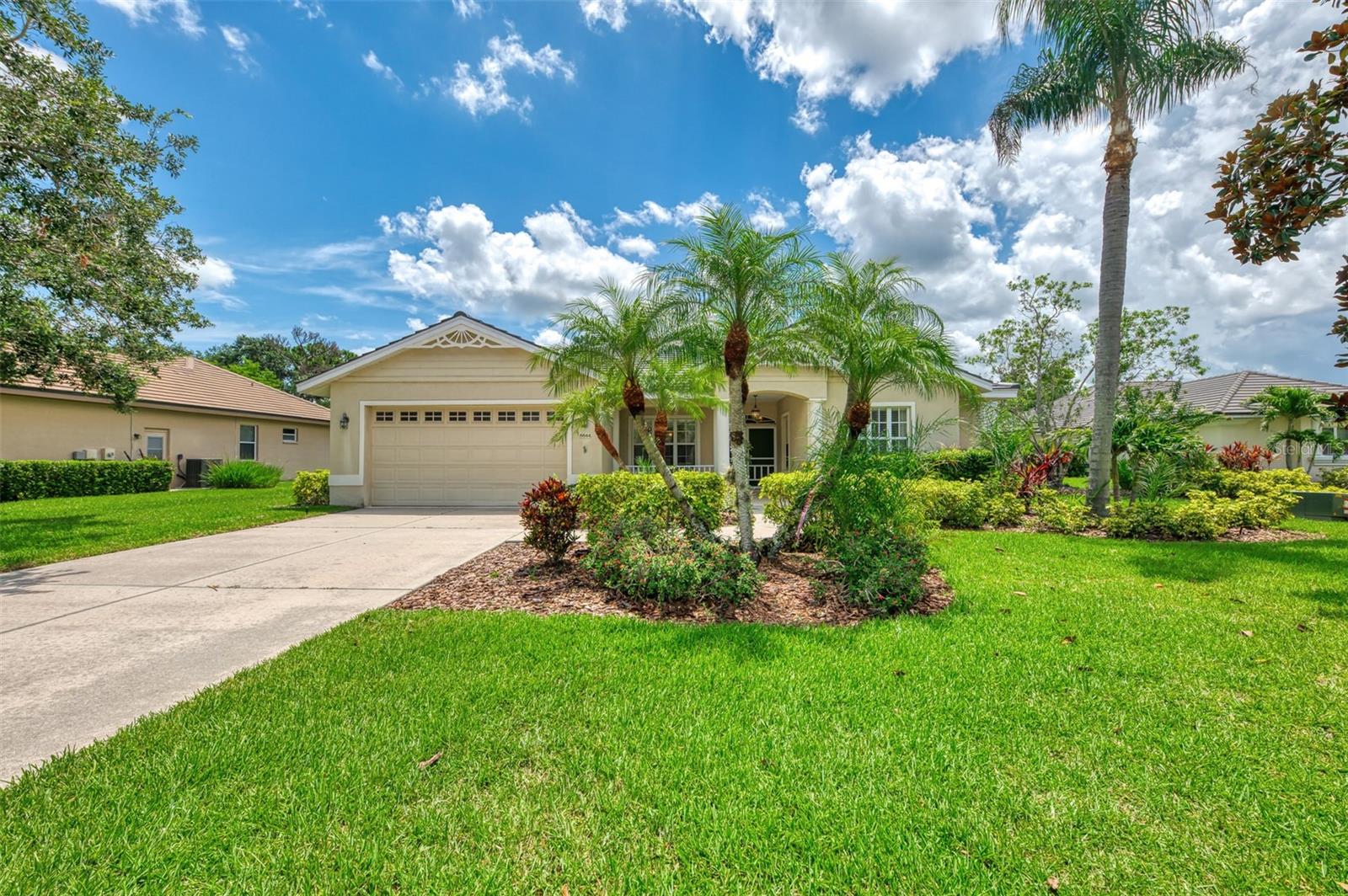 Beautiful Family Pool Home located in The Plantations of Tara. This subdivision offers the largest homes in the Tara Golf and Country Club. Sitting on a Large lot almost a 1/2 acre. Brand New Slate Tile Roof installed in May 2025. This property is being offered Turnkey Furnished. A true 4 bedroom, 3 bath plus Den for home office. This home offers lots of room for a large family. High and vaulted ceilings throughout. Four sliding glass doors that all open to the caged Pool. Large pool with spa that can be heated in the winter months. Pool area offers lots of covered space so you can enjoy the Florida weather. Ready for immediate occupancy. This home has been gently used as the sellers are Foreign Nationals and were only part-time residents. NO Membership required. You can join the Tara Golf and County Club if you want for an extra fee. Verify Fee with the club. The Tara Golf and CC offers: Golf, Tennis, Fitness, Pool and Dining. If you want to join a social club.