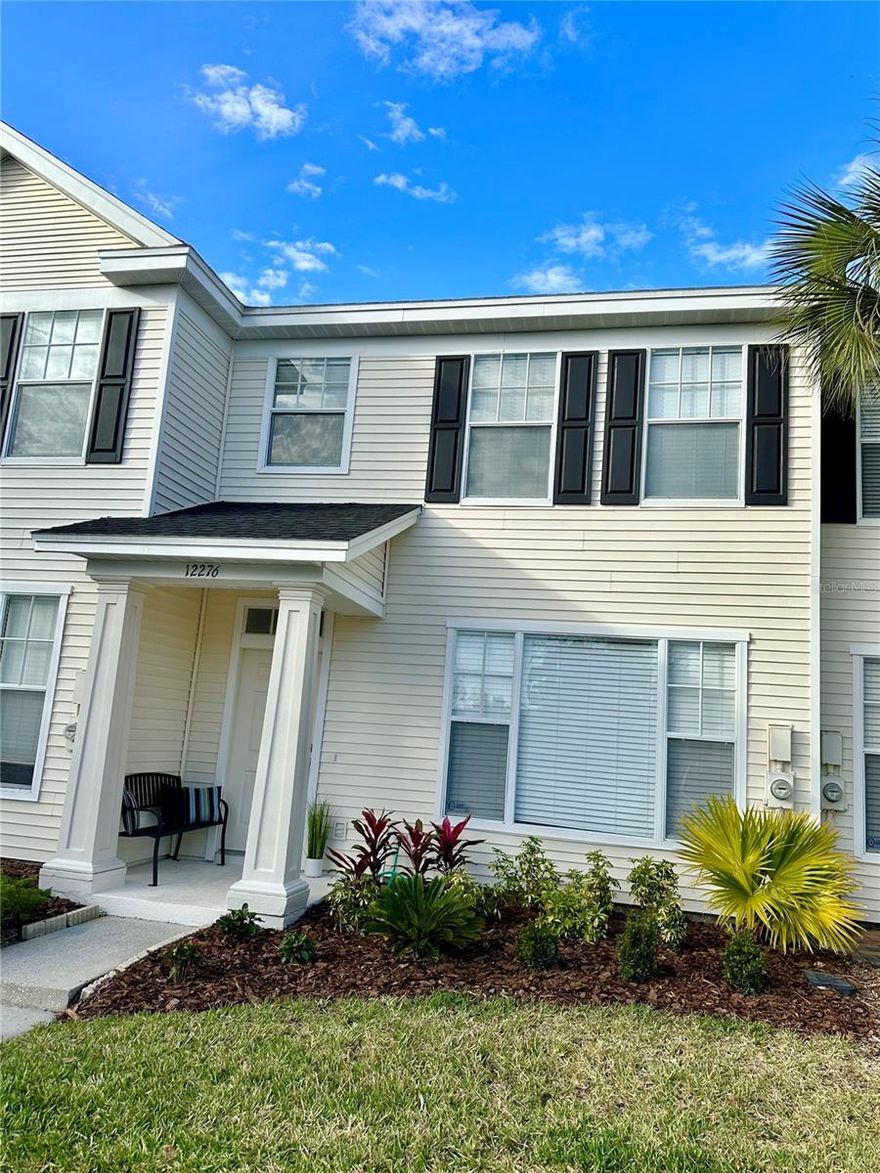 Nestled within the desirable Country Chase Townhomes community in Northwest Tampa, this beautifully updated 2-bedroom, 1.5-bath townhome offers the perfect blend of comfort, style, and convenience. Thoughtfully upgraded in 2023, the home features a bright and open floor plan designed for both everyday living and effortless entertaining.

The spacious kitchen showcases granite countertops, an upgraded breakfast bar, stainless steel appliances including a newer refrigerator and garbabe disposal, an upgraded over-the-range microwave, updated lighting fixtures, fresh interior paint, and a convenient first-floor half bath. Luxury vinyl plank flooring throughout the main level creates a modern and cohesive living space with a warm, inviting feel.

Upstairs, both generously sized bedrooms feature walk-in closets and new carpeting. The remodeled bathroom features granite countertops, luxury vinyl plank flooring, updated fixtures, and a convenient dual-access layout from the primary bedroom and hallway near the second bedroom.

Enjoy Florida living year-round from the screened-in patio and spacious backyard area — perfect for relaxing or entertaining guests. Major improvements including a newer roof, air conditioner, and hot water heater provide added value and peace of mind.

Residents of Country Chase enjoy access to a large community pool, covered entertainment area, playground, basketball court, and beautifully maintained grounds. Conveniently located near Westchase, Tampa International Airport, Citrus Park Mall, Countryside Mall, Tampa Bay Downs, Upper Tampa Bay Trail, shopping, dining, and Gulf Coast beaches, this move-in ready home offers an exceptional combination of location, updates, and lifestyle.