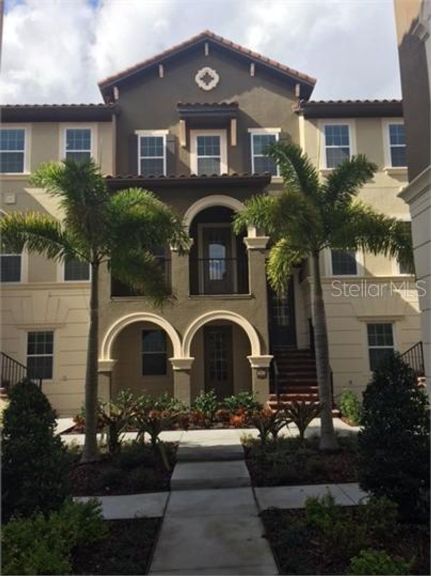 Resort style living in this stunning 3 story townhome. Walking thru the front door you will enter the 2nd level where you'll immediately be struck by the detailed features of this home. Featuring a beautiful gourmet kitchen with 42" designer cabinets, granite countertops, breakfast bar and nook. Wood floors throughout the 2nd level with 10' ceilings and 8' doors. Upstairs will take you to a huge master suite, with a luxurious master bath featuring double vanities, oversized walk-in shower and a walk-in closet. Downstairs is a two car garage, full bathroom and a flex room that's perfect for a mother-in-law suite, 4th bedroom, office or den. Energy efficient. Community features a huge resort style pool, Jacuzzi, fitness center, tennis court, putting green, playground and a dog park. Located in the heart of Lake Mary just minutes away from the best restaurants, shopping, entertainment and easy access to I-4 & 417.