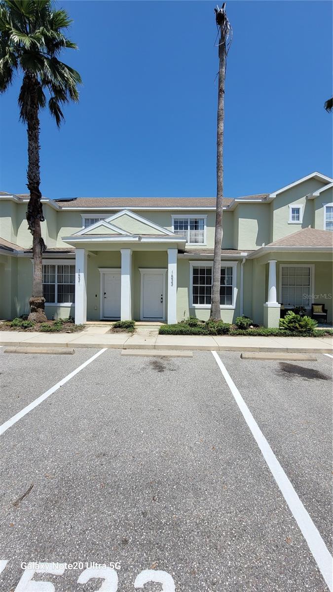 Time to pick up a bargain in the Disney Resort area. These 3 beds, 3 bath Townhome is a blank canvas for you to decorate and furnish as you want. Make this your income producing vacation retreat or just relax and enjoy the Florida lifestyle. The community has a wonderful pool and clubhouse, but you also have your own balcony off the primary suite AND a screened patio with your own splash pool to cool down. Schedule a private tour today for this affordable dream home.