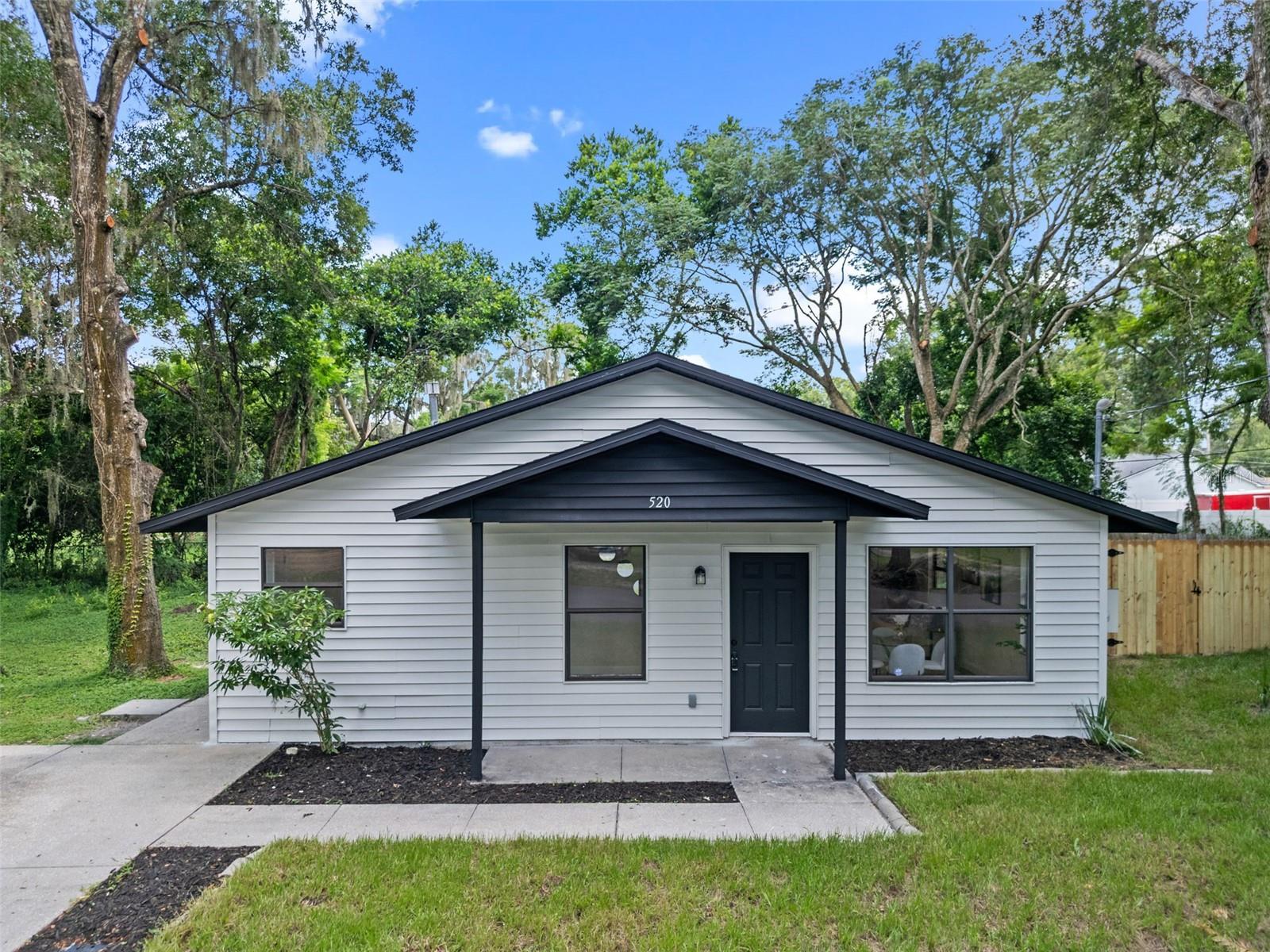Welcome to 520 East Jackson Avenue - this is an ideal home or rental property for those seeking an updated living space close to Downtown Mt Dora. This renovated home has 3 bedrooms with 1 bathroom. The renovations include new kitchen cabinets, kitchen appliances and Quartz countertops, fully renovated luxurious bathroom, new flooring, new lighting, new ceiling fans and more. NEW Roof in 2025 and Newer Water Heater! This home also has a newly painted interior/exterior. Quiet Neighborhood, Close to all Major Highways and Downtown, and Shopping Centers. Also an excellent rental investment opportunity.